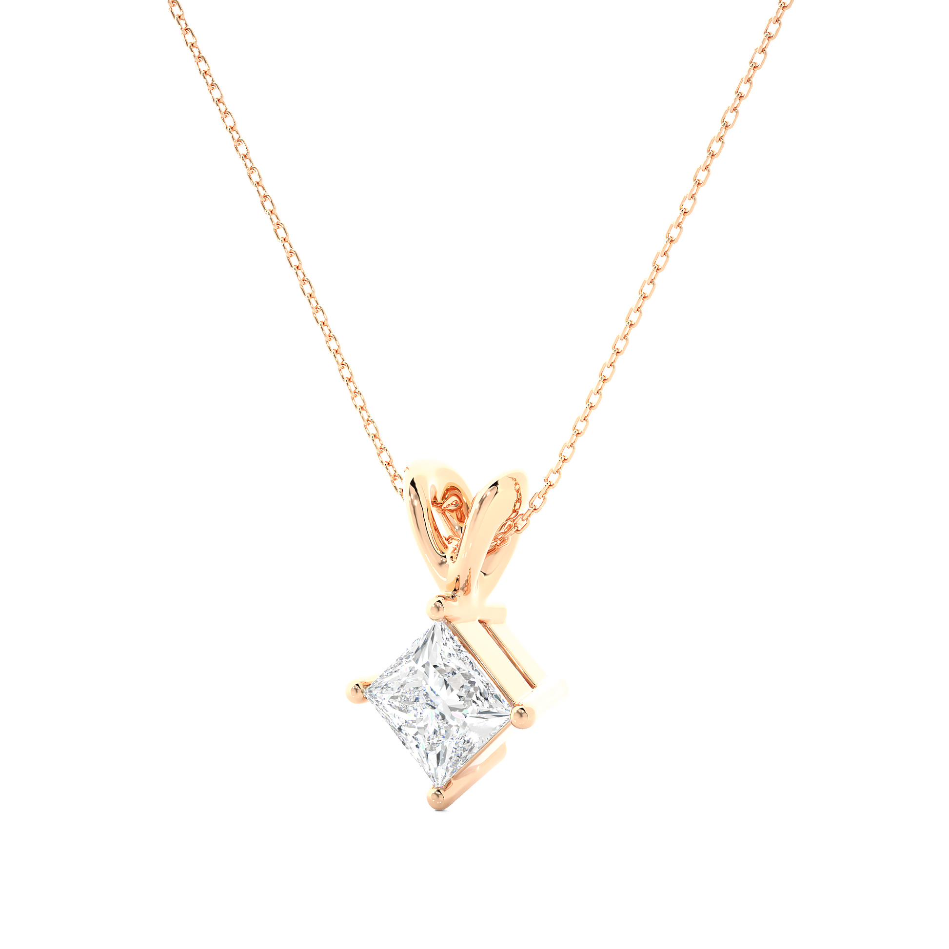 Elodie - Rose Gold - elodie-RG-princess-angle
