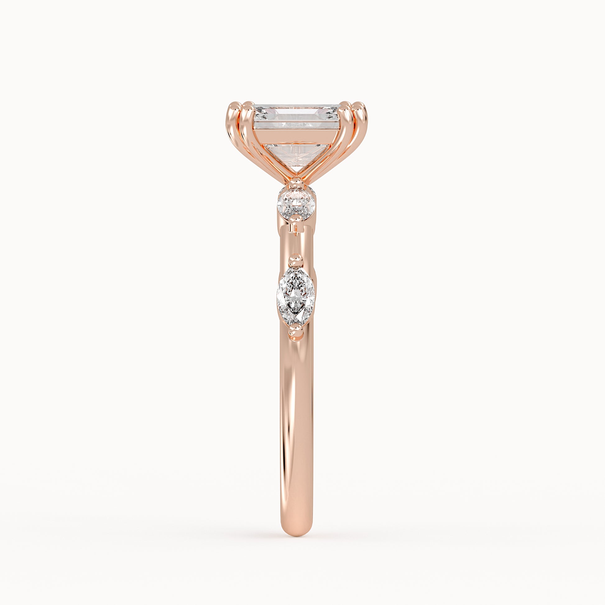 Emily - Rose Gold - emily-RG-emerald-side