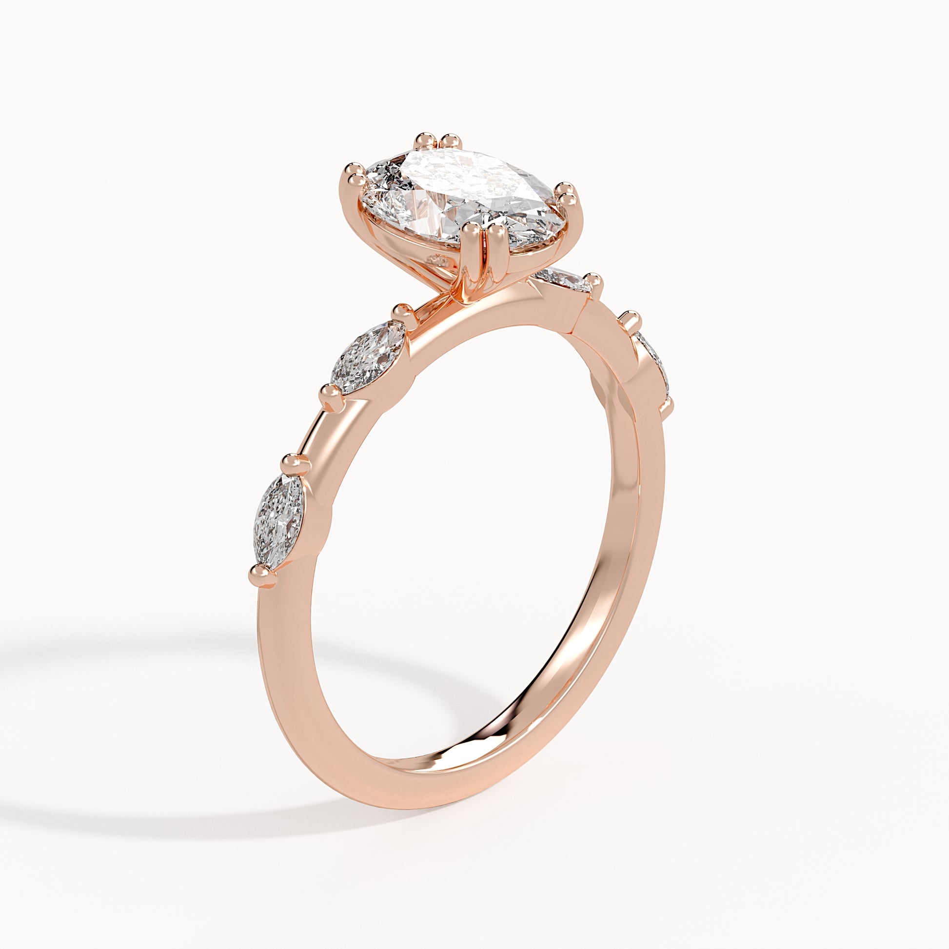 Emily - Rose Gold - emily-RG-oval-angle