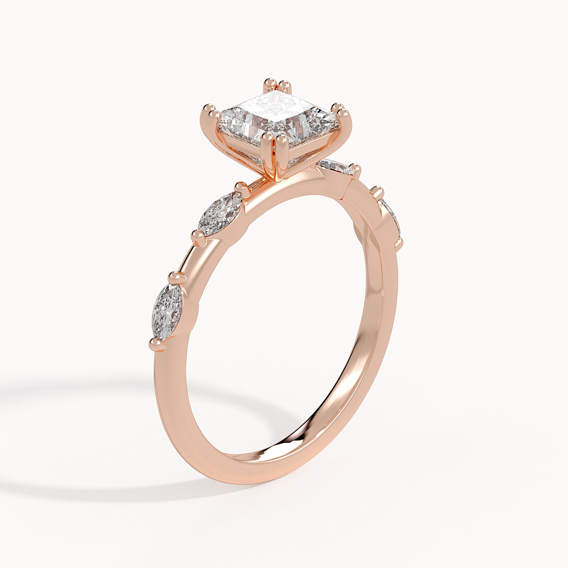 Emily - Rose Gold - emily-RG-princess-angle