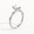 Emily - White Gold - emily-WG-emerald-angle