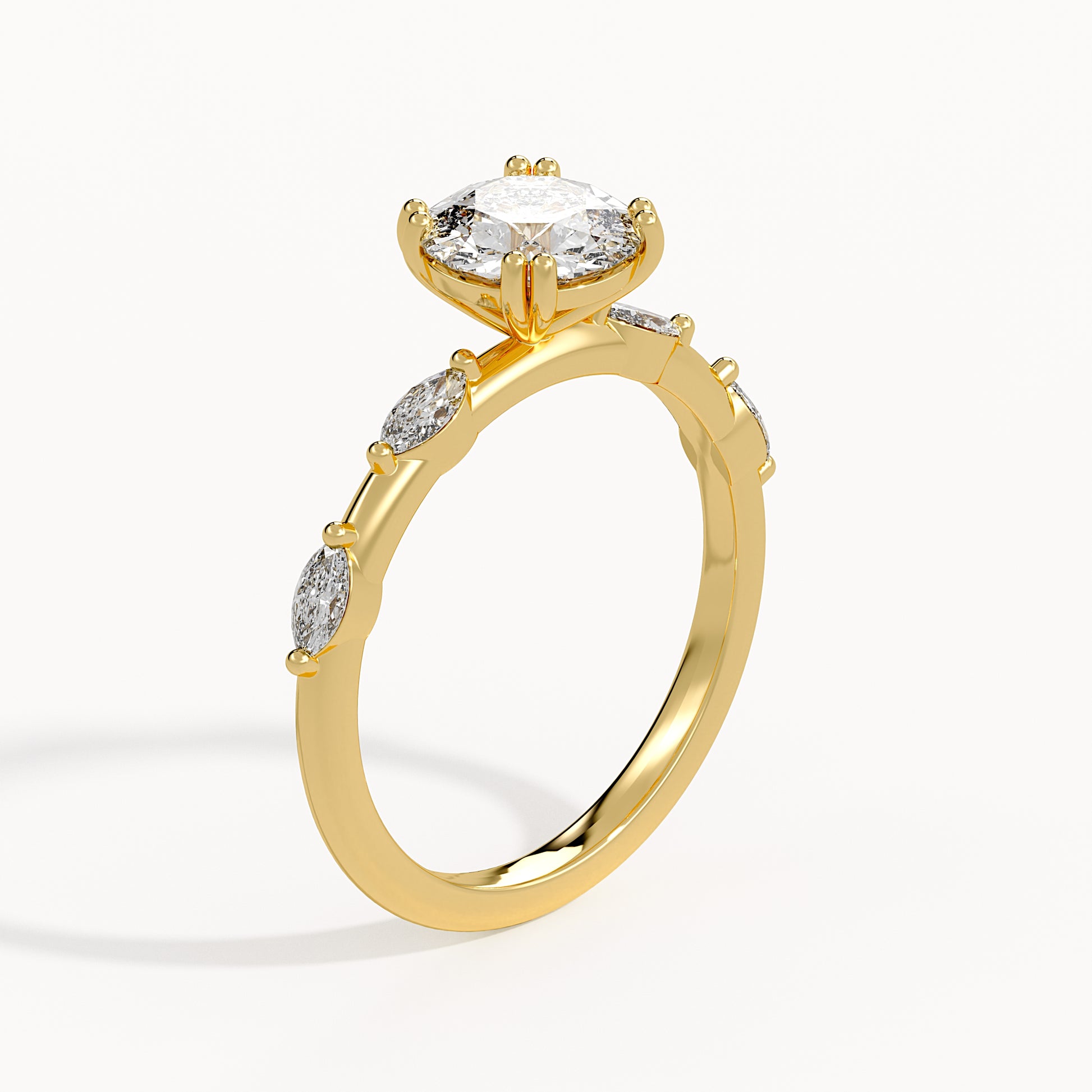 Emily - Yellow Gold - emily-YG-round-angle