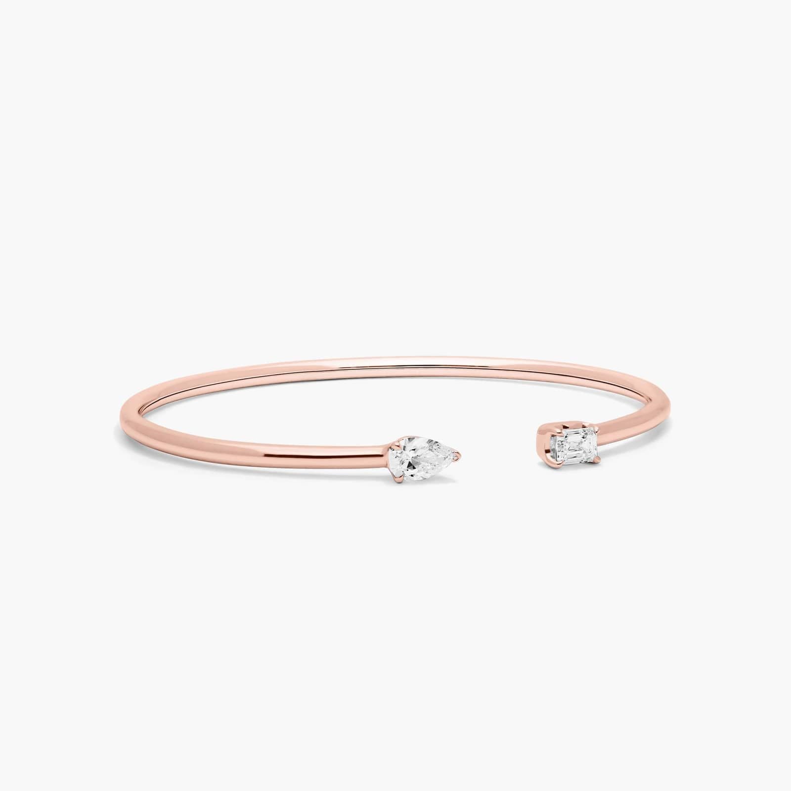 Esme - Rose Gold - esme-RG-pear_emerald-side