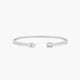 Esme - Pear Lab-Grown Diamond Cuff Bracelet in Sterling Silver