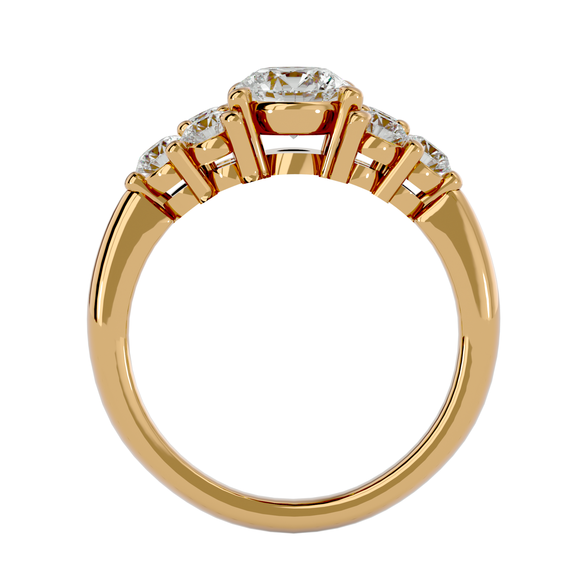 Eve - Yellow Gold - eve-YG-round-front