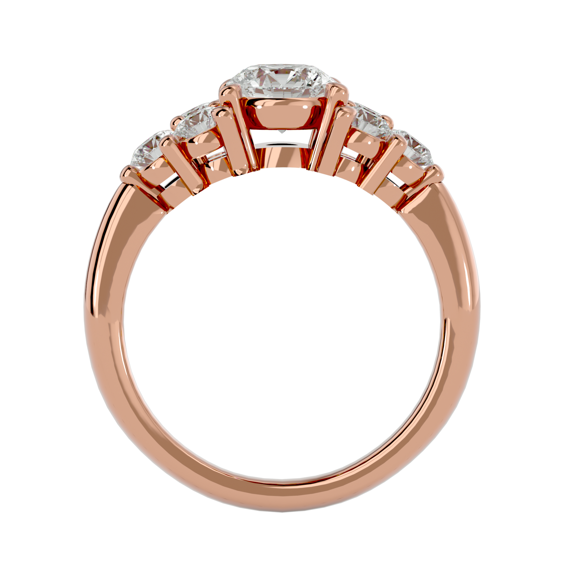 Eve - Rose Gold - round-front