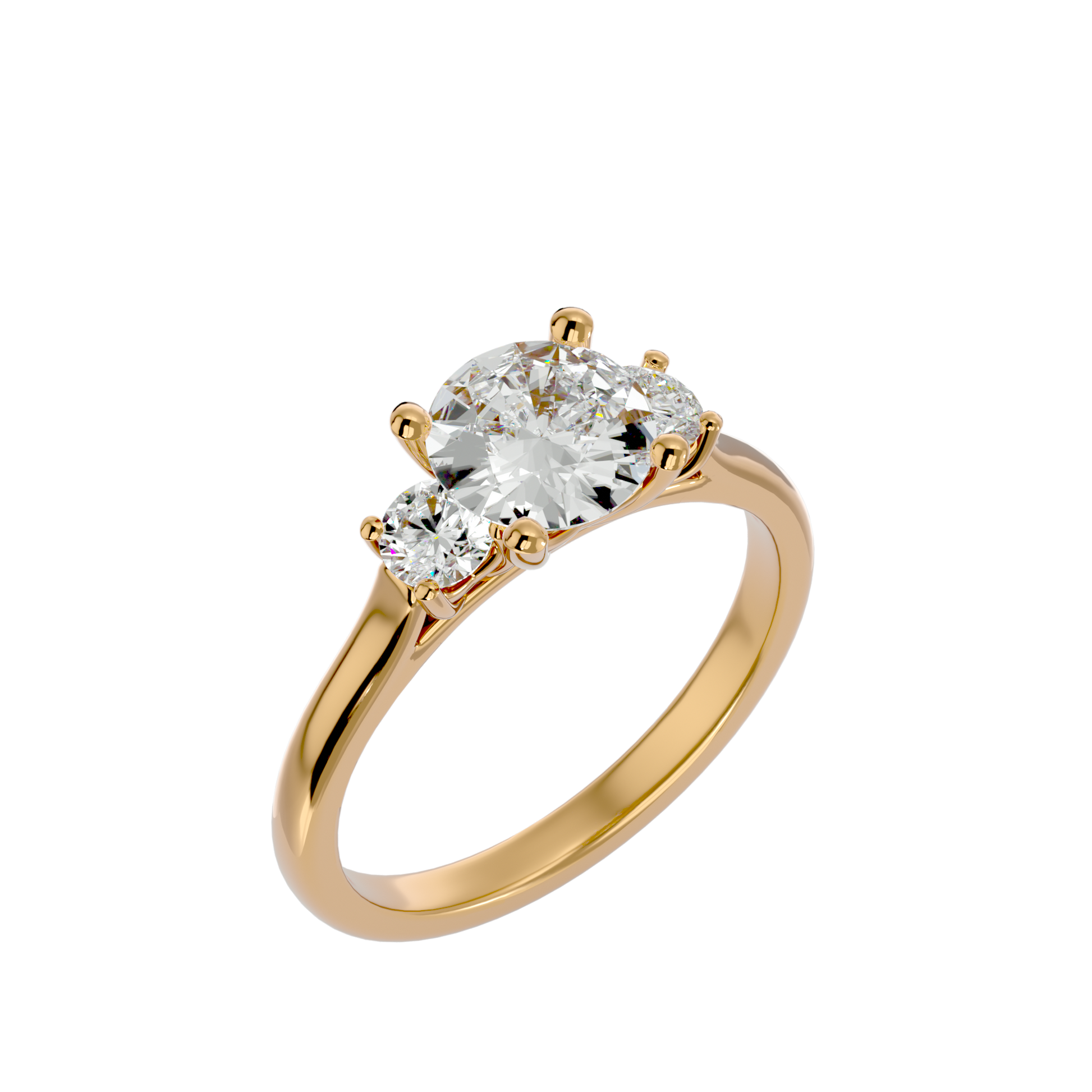 Fiona - Yellow Gold - fiona-YG-cushion-front