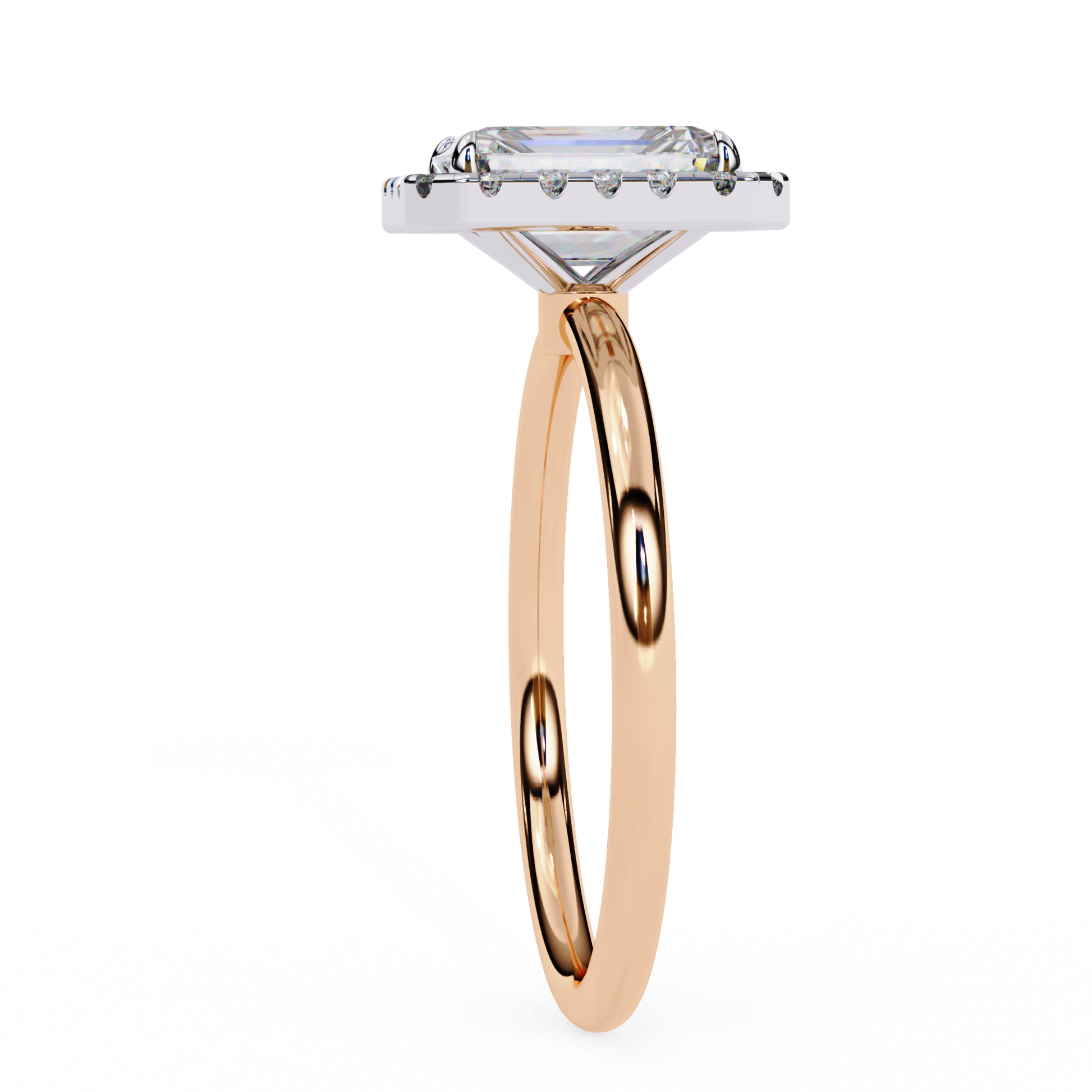 Flora - Rose Gold - emerald-side