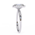 Flora - White Gold - emerald-side