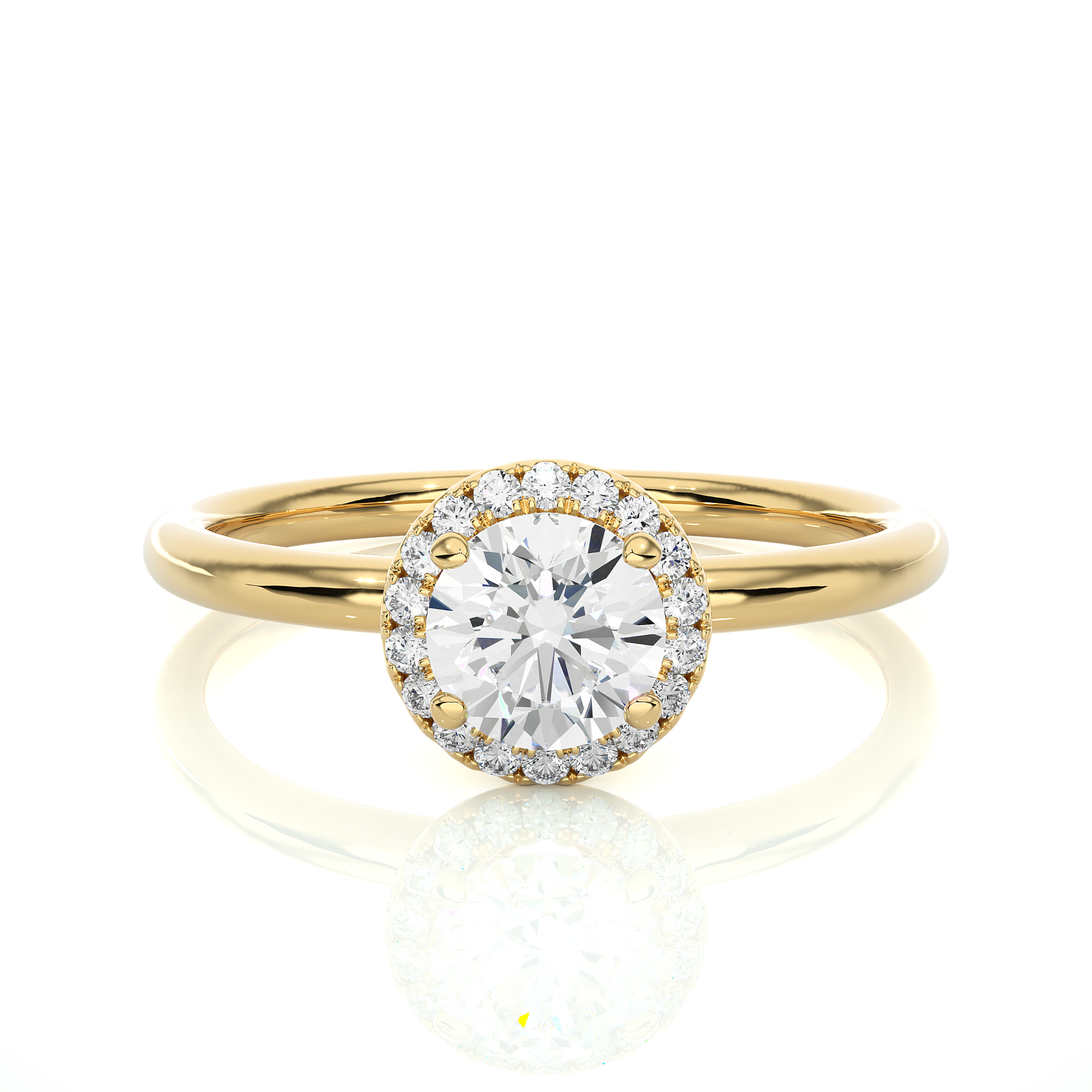 Genevieve - Yellow Gold - genevieve-YG-round-hero