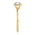 Genevieve - Yellow Gold - genevieve-YG-round-side