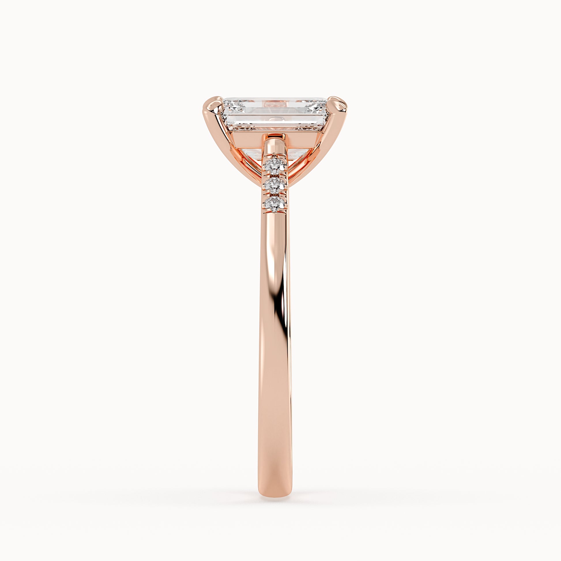 Grace - Rose Gold - grace-RG-emerald-side