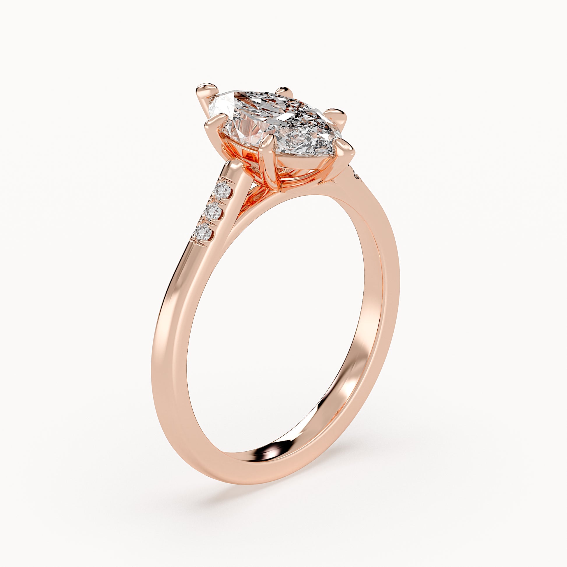 Grace - Rose Gold - grace-RG-marquise-angle
