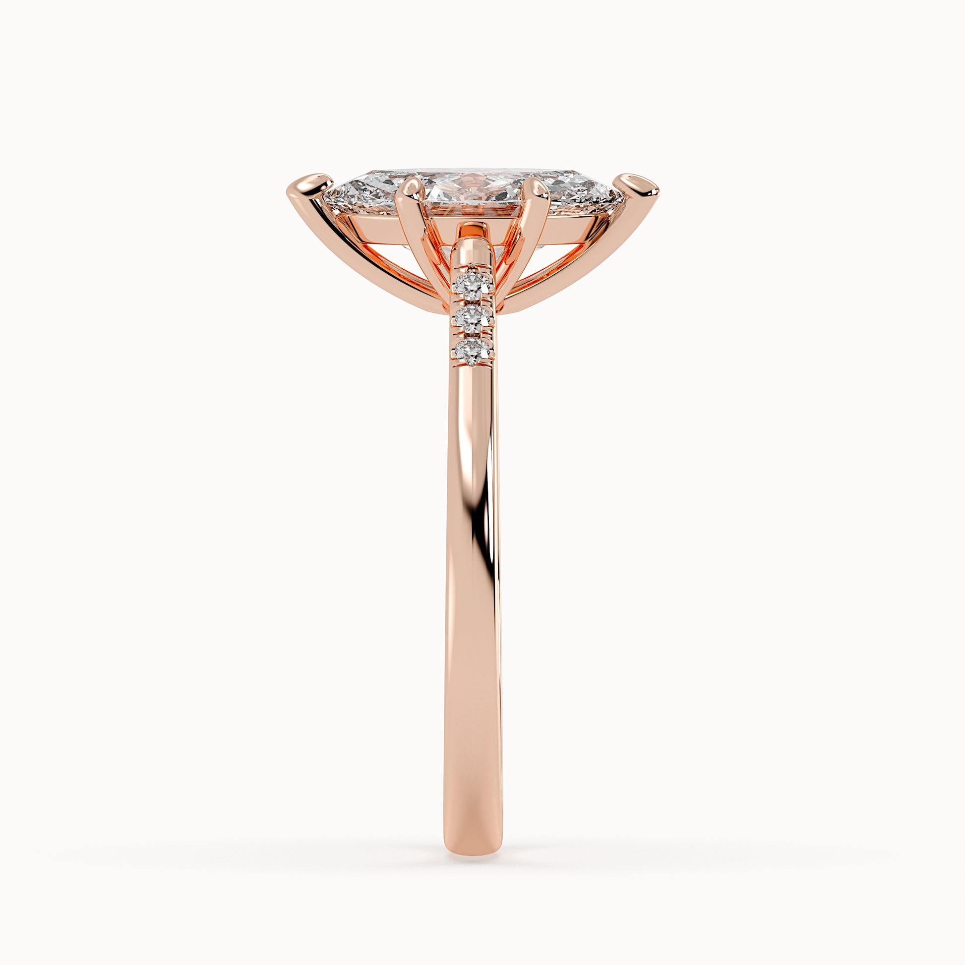 Grace - Rose Gold - grace-RG-marquise-side