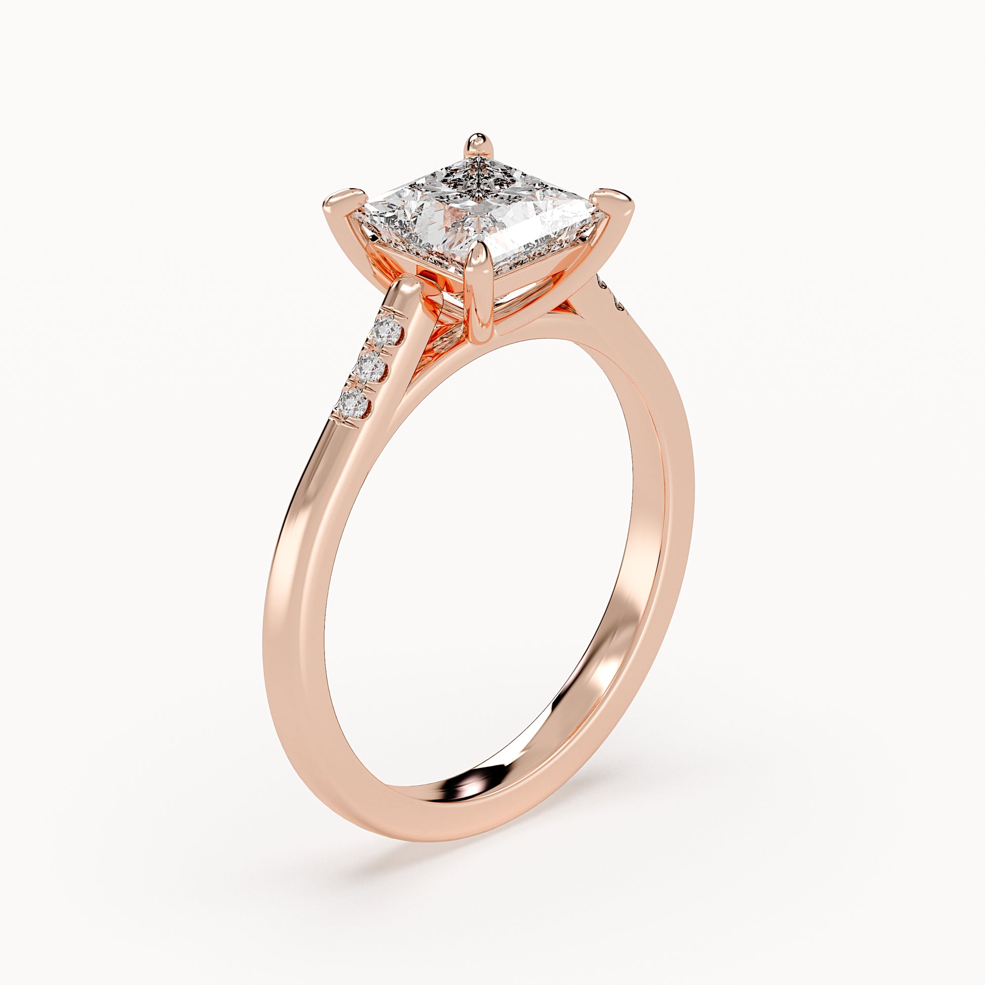 Grace - Rose Gold - grace-RG-princess-angle