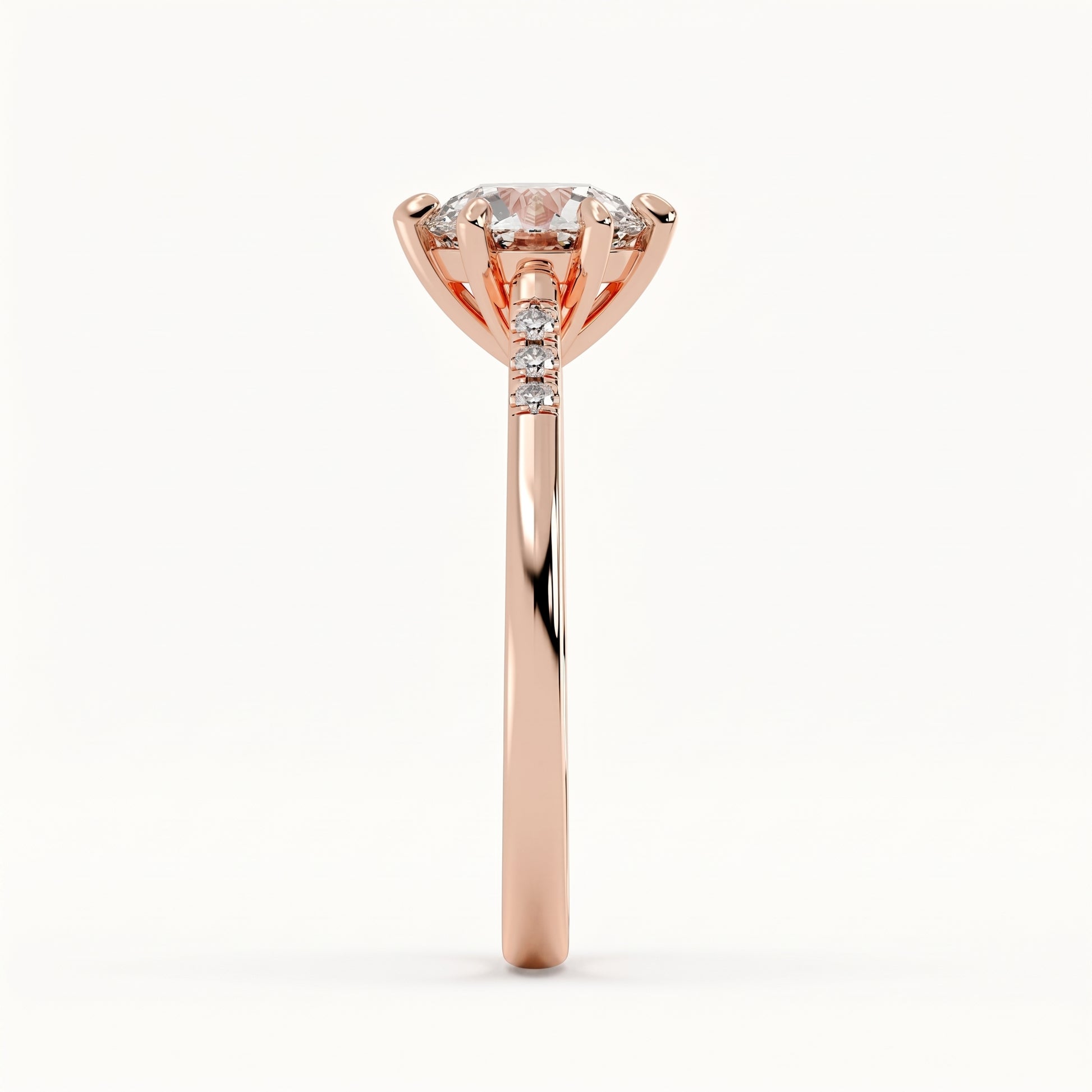 Grace - Rose Gold - grace-RG-round-side
