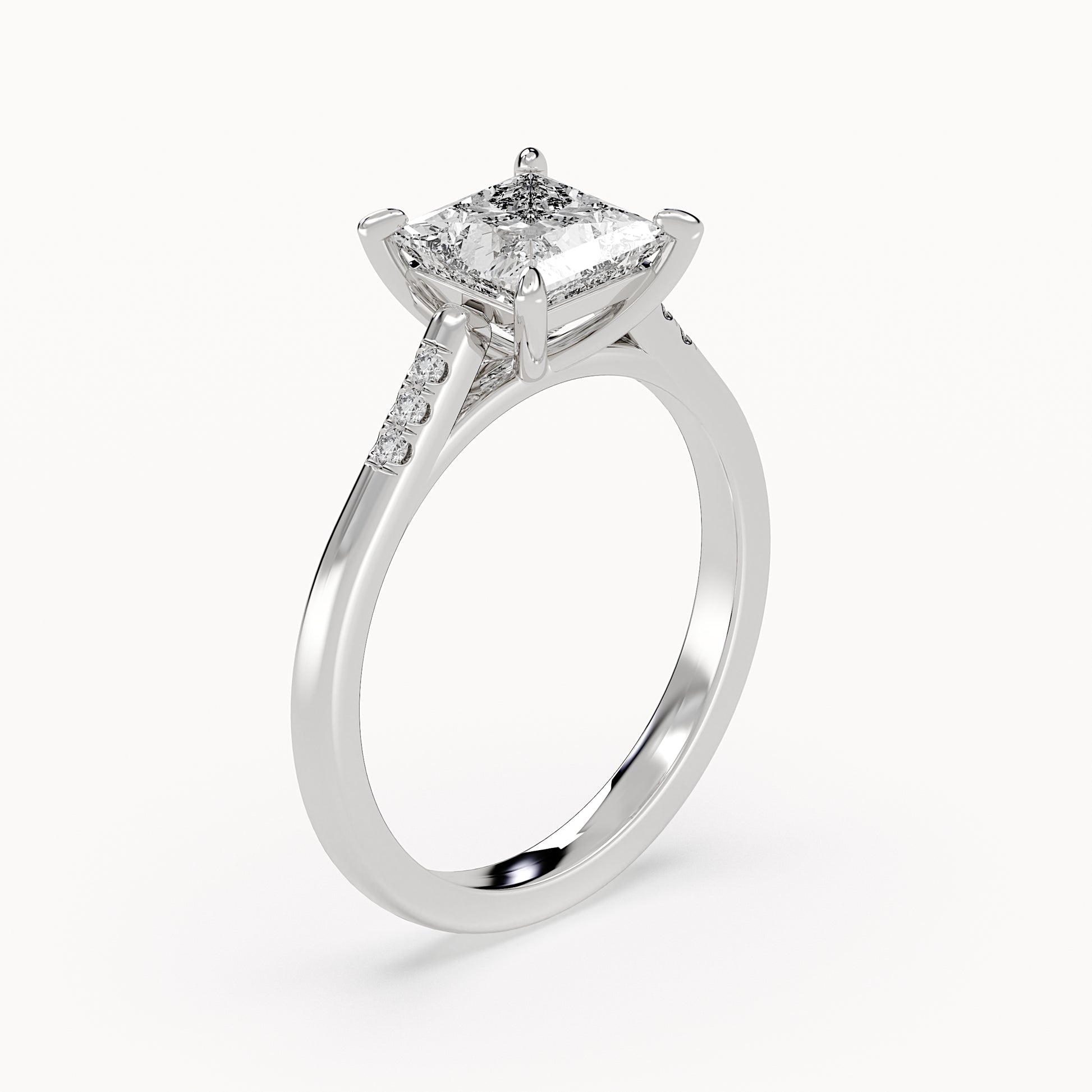 Grace - White Gold - grace-WG-princess-angle