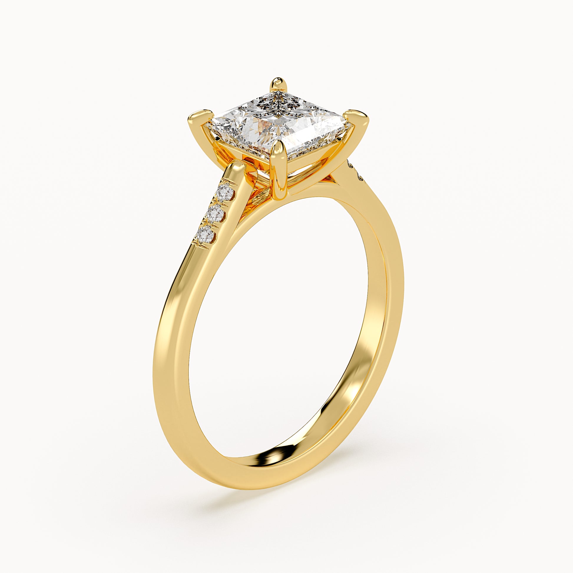 Grace - Yellow Gold - grace-YG-princess-angle