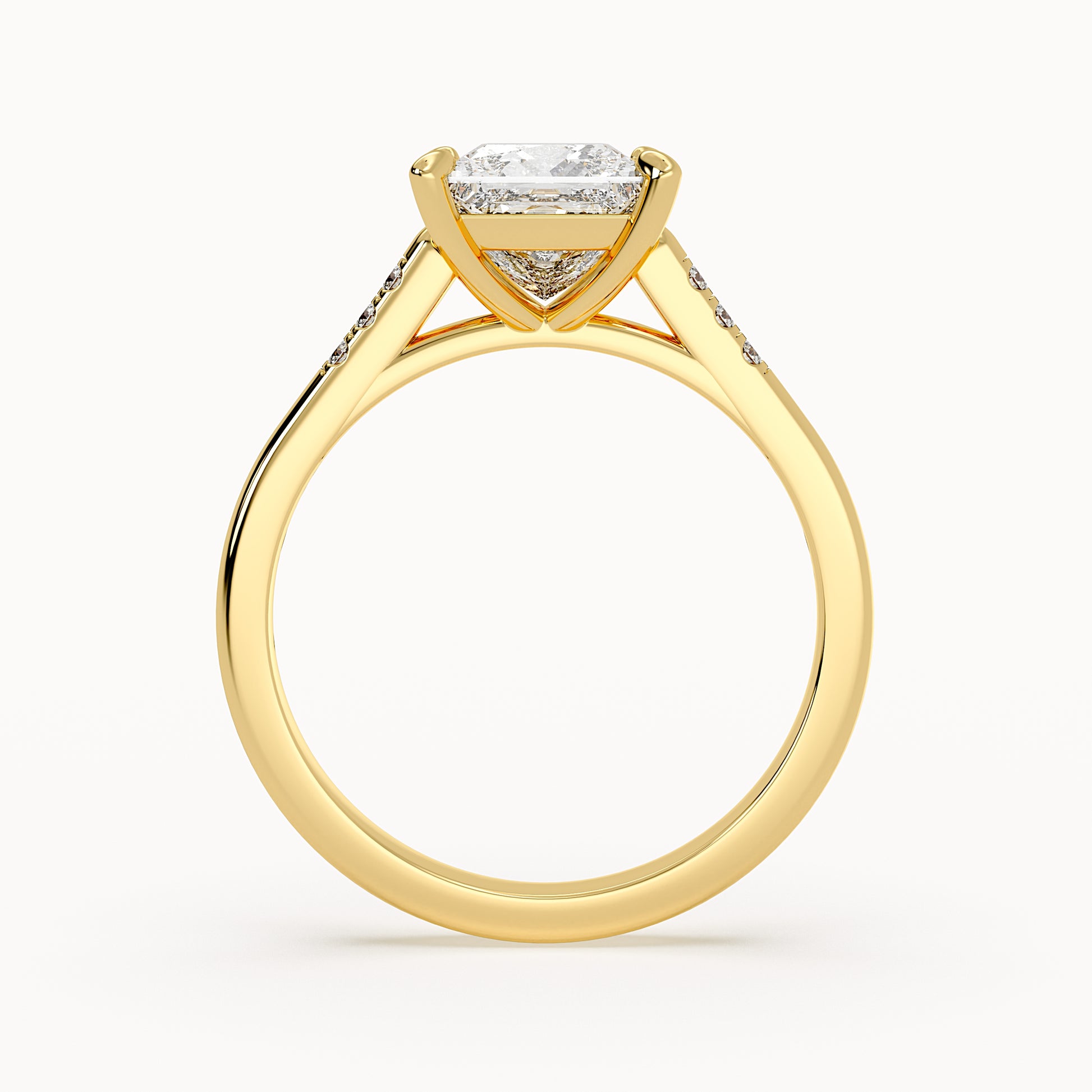 Grace - Yellow Gold - grace-YG-princess-front