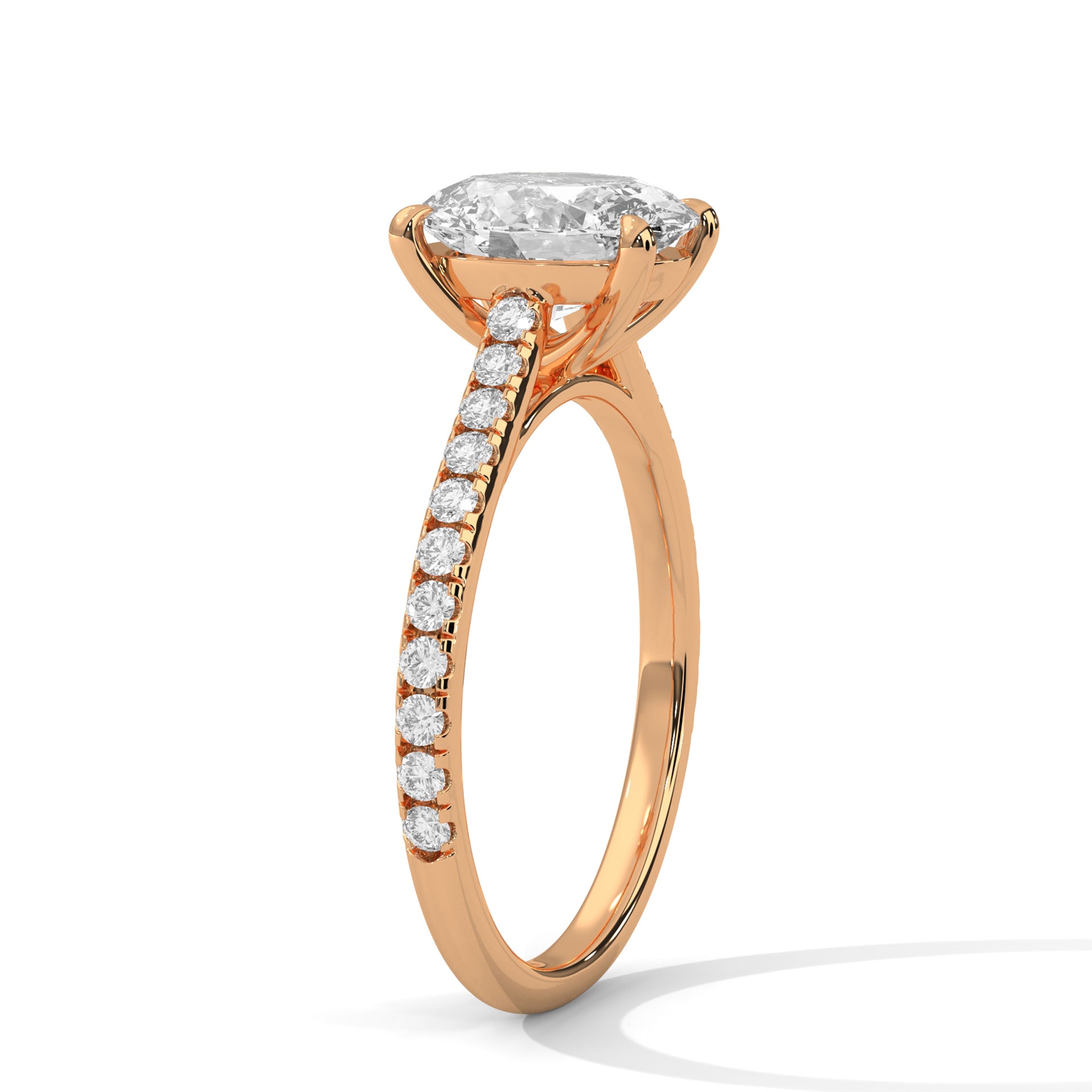 Greta - Rose Gold - oval-side