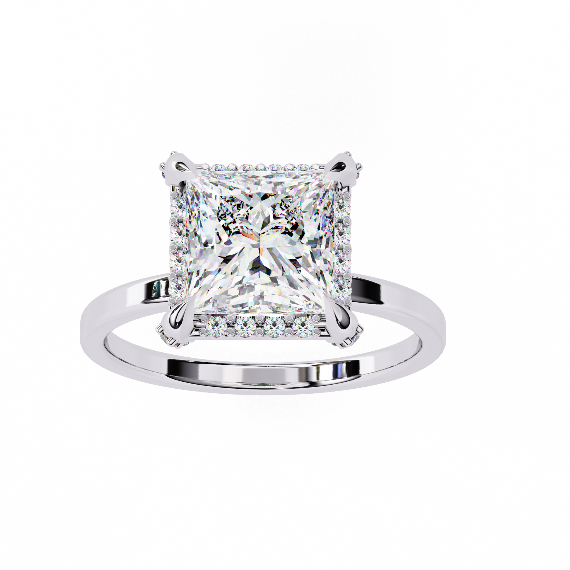 Helena - White Gold - helena-WG-princess-angle