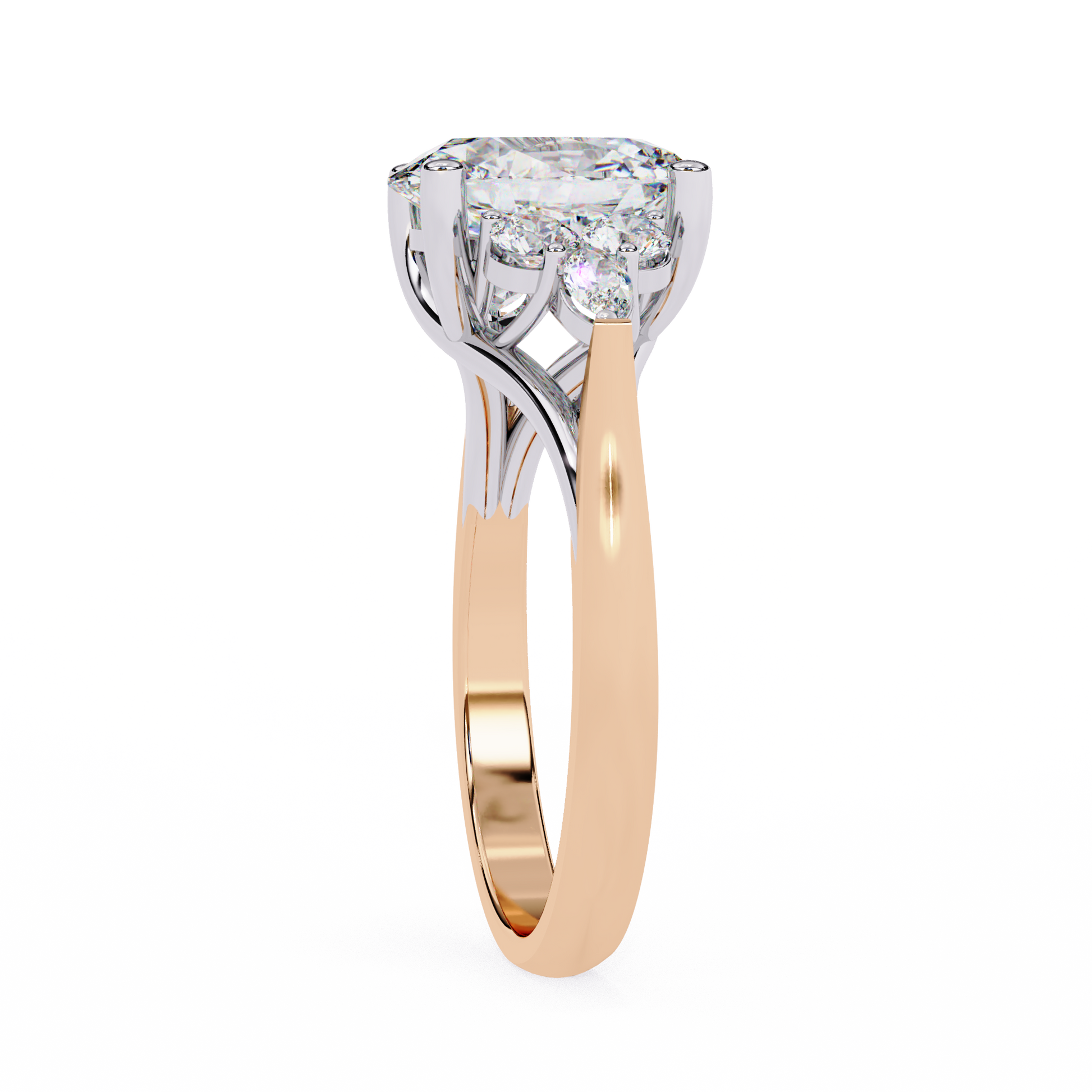 Iris - Rose Gold - oval-side-3