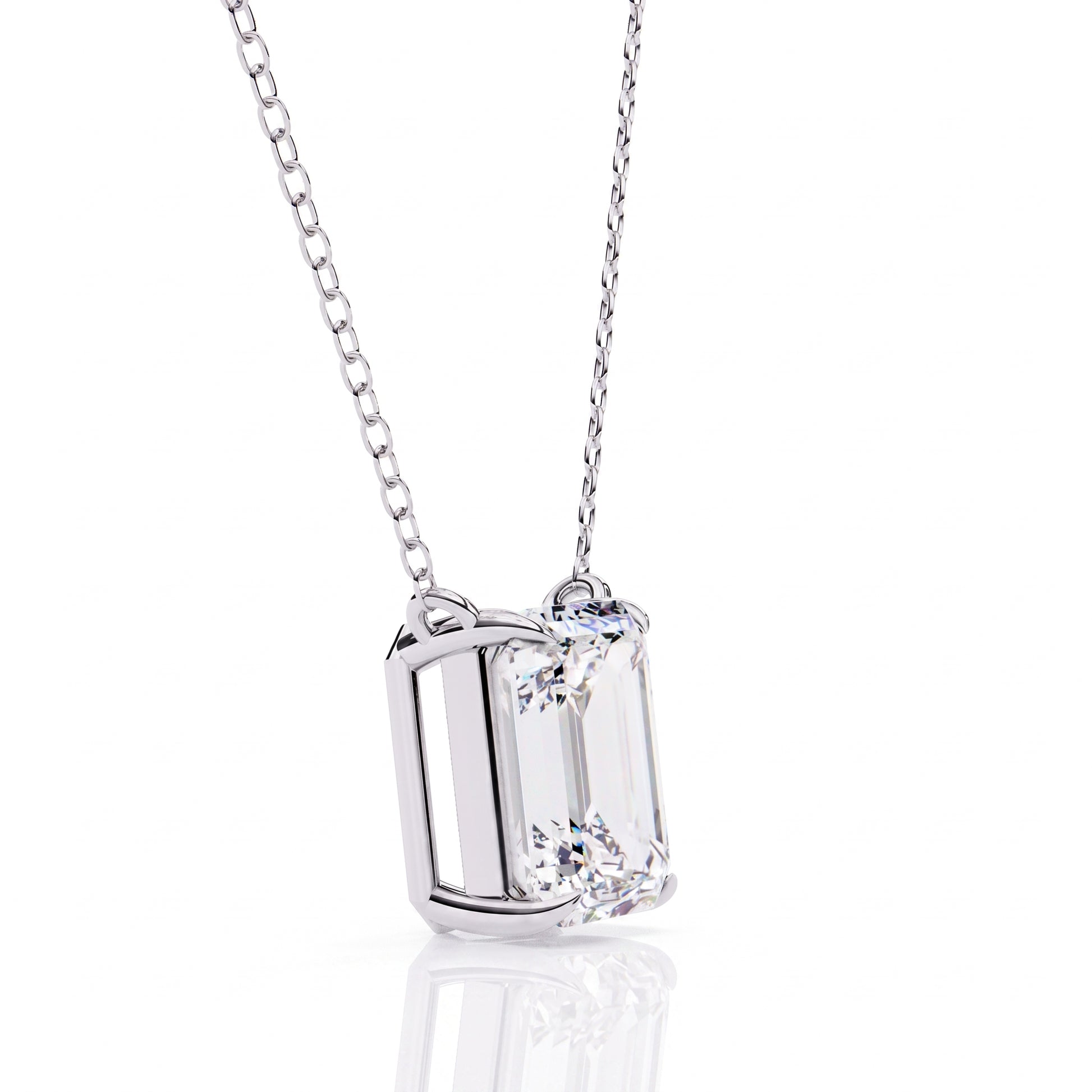 Isadora - White Gold - isadora-WG-emerald-angle
