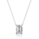 Isadora - Emerald Solitaire Lab-Grown Diamond Pendant Necklace in Gold