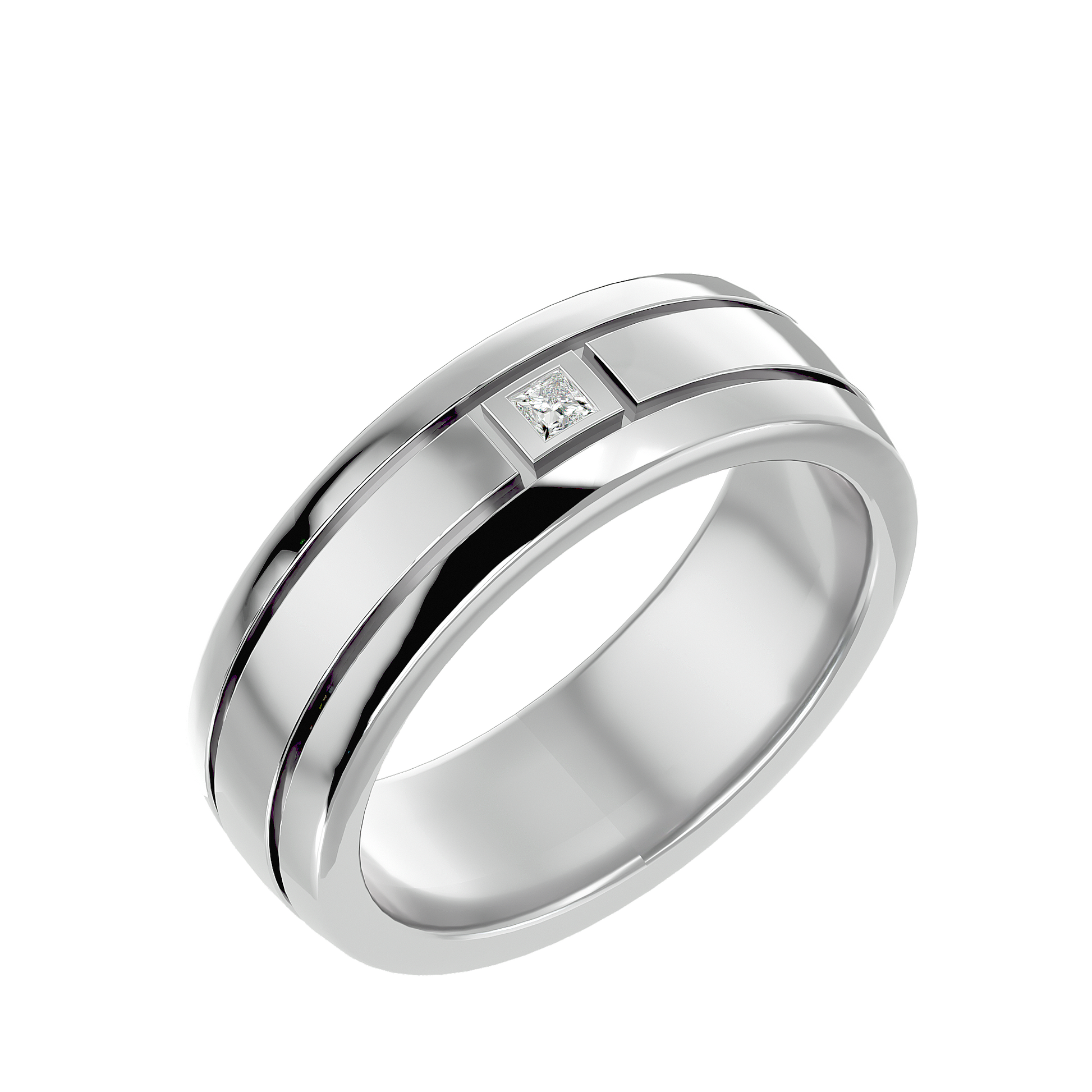 Jay - White Gold - princess-angle
