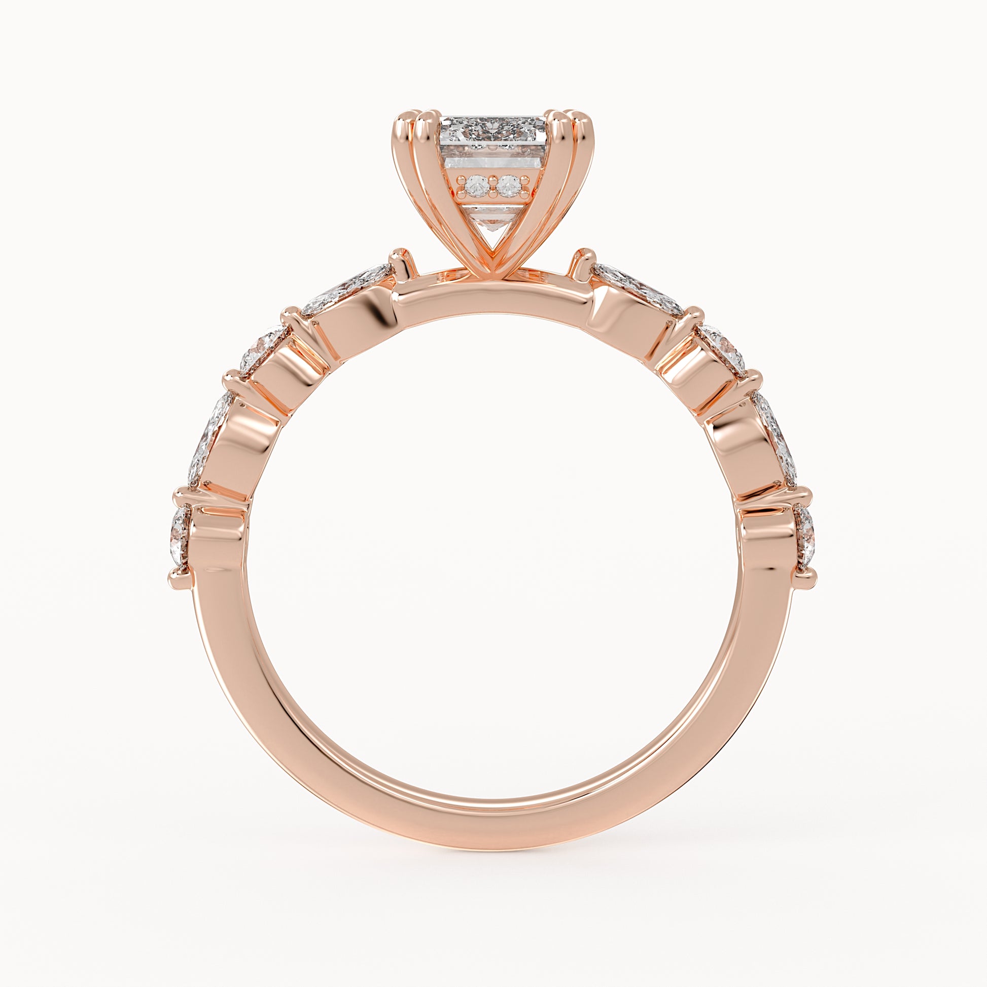 Jessica - Rose Gold - jessica-RG-emerald-front