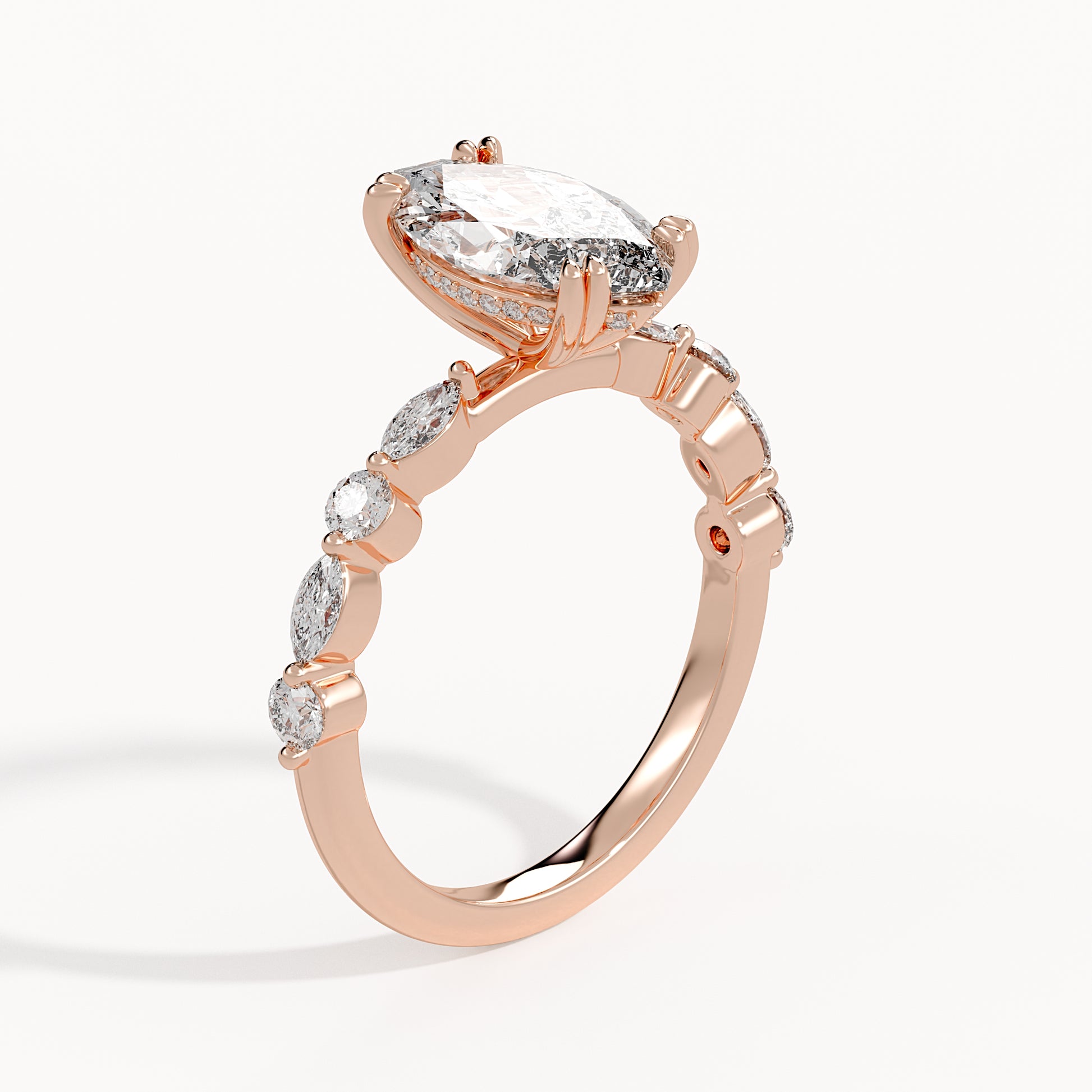 Jessica - Rose Gold - jessica-RG-marquise-angle