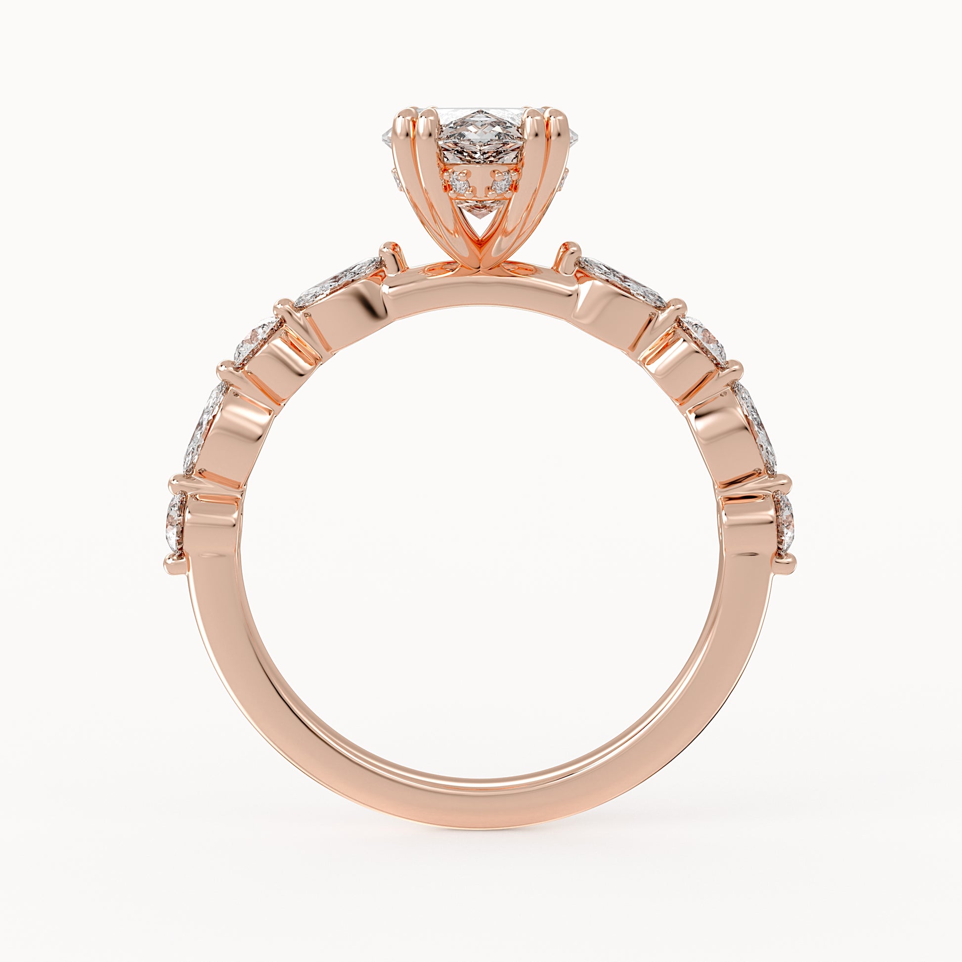 Jessica - Rose Gold - jessica-RG-marquise-front