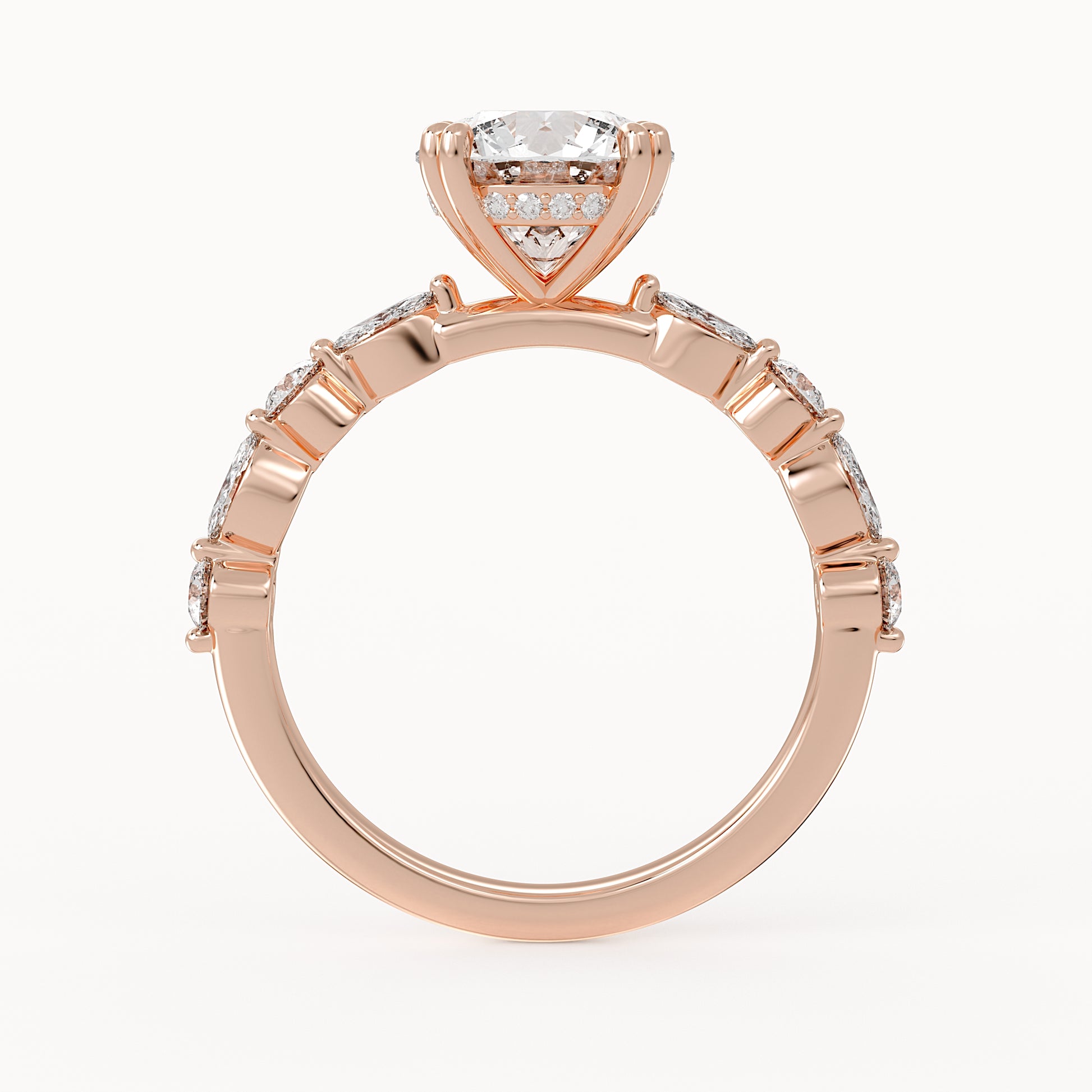 Jessica - Rose Gold - jessica-RG-round-front