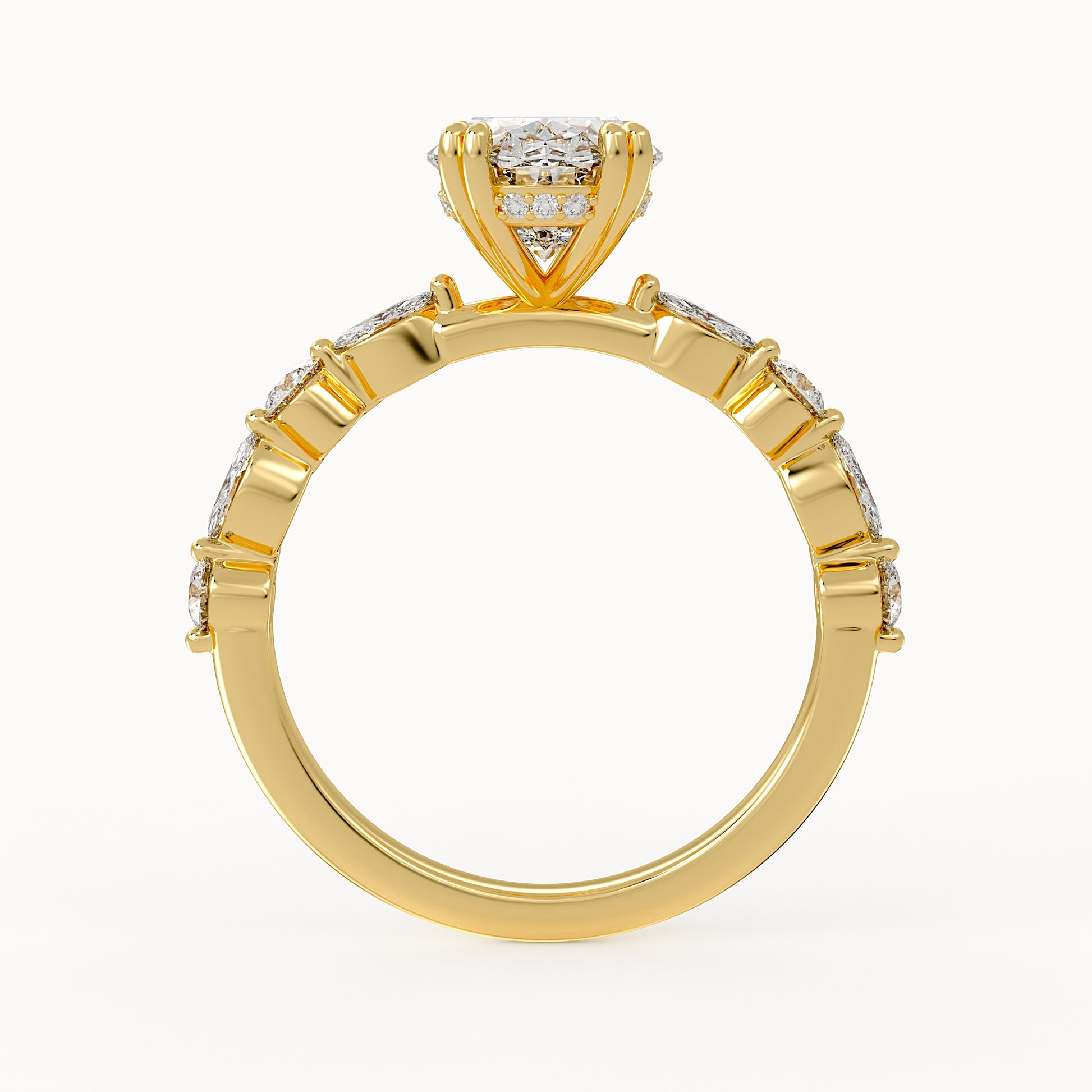 Jessica - Yellow Gold - jessica-YG-oval-front