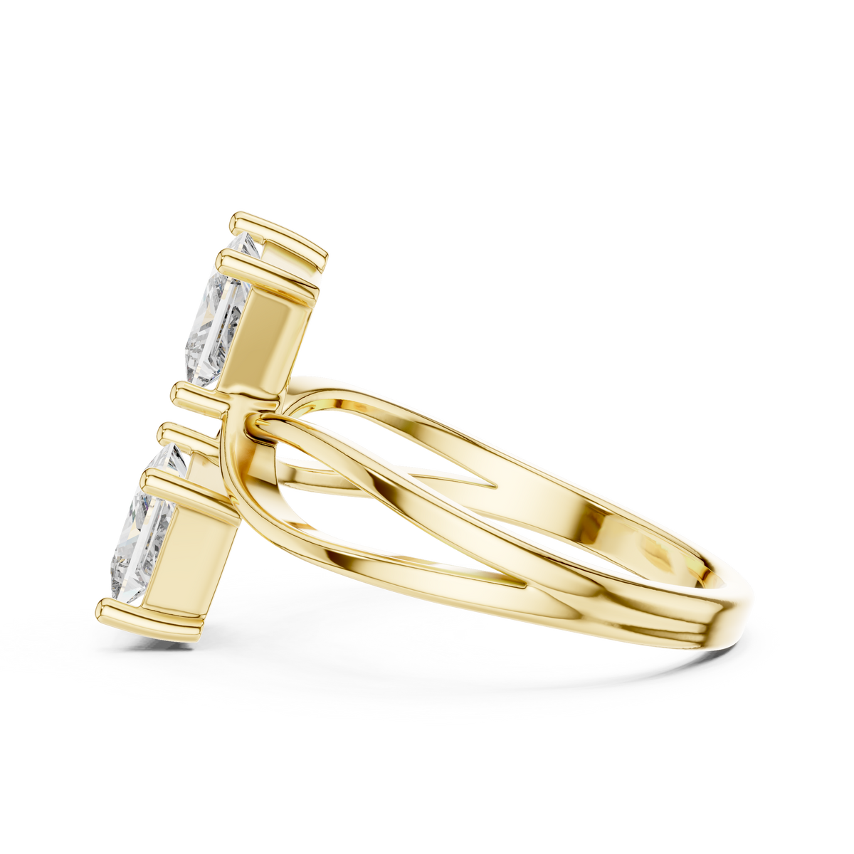 Juliet - Yellow Gold - juliet-YG-princess-side