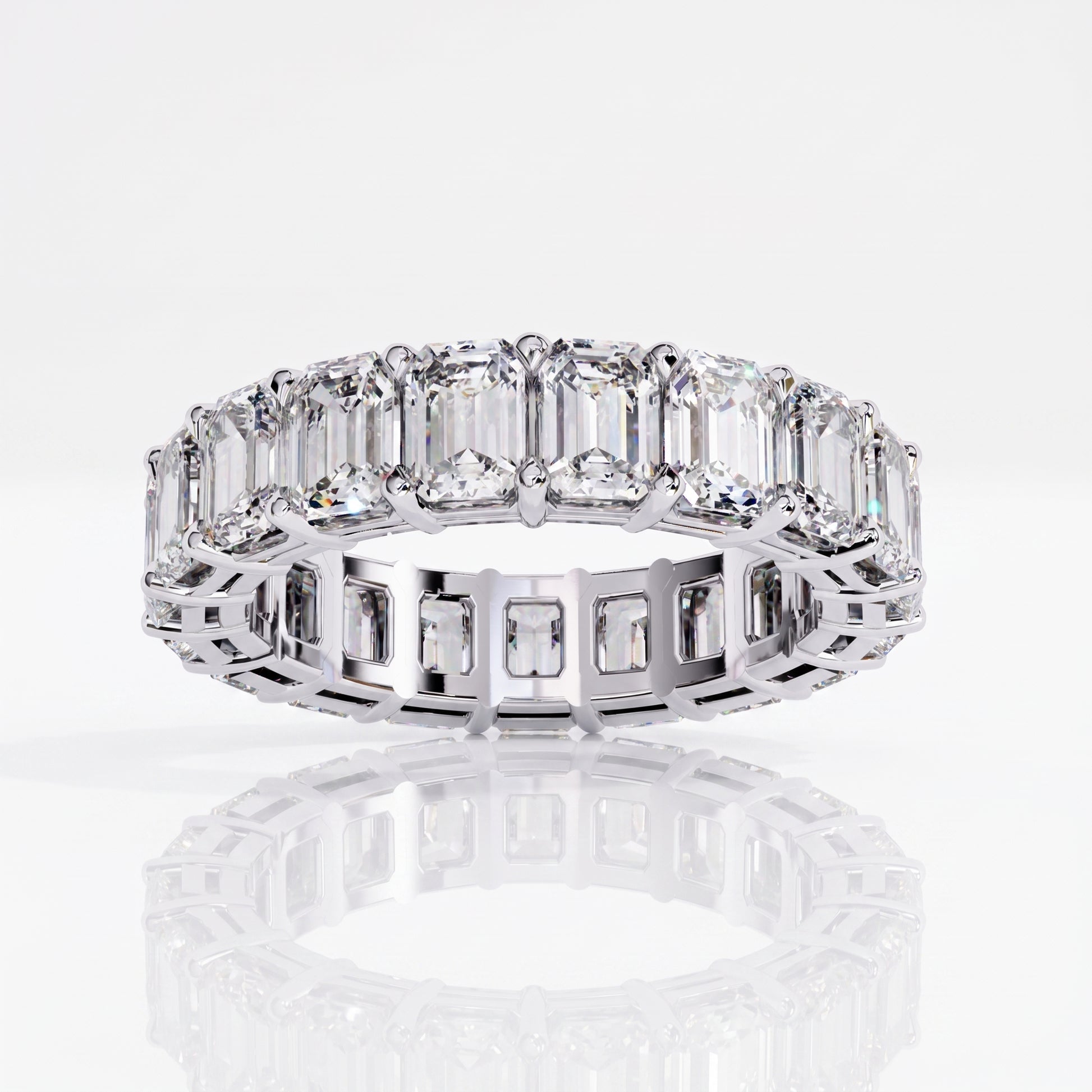 Kate - White Gold - kate-WG-emerald-top