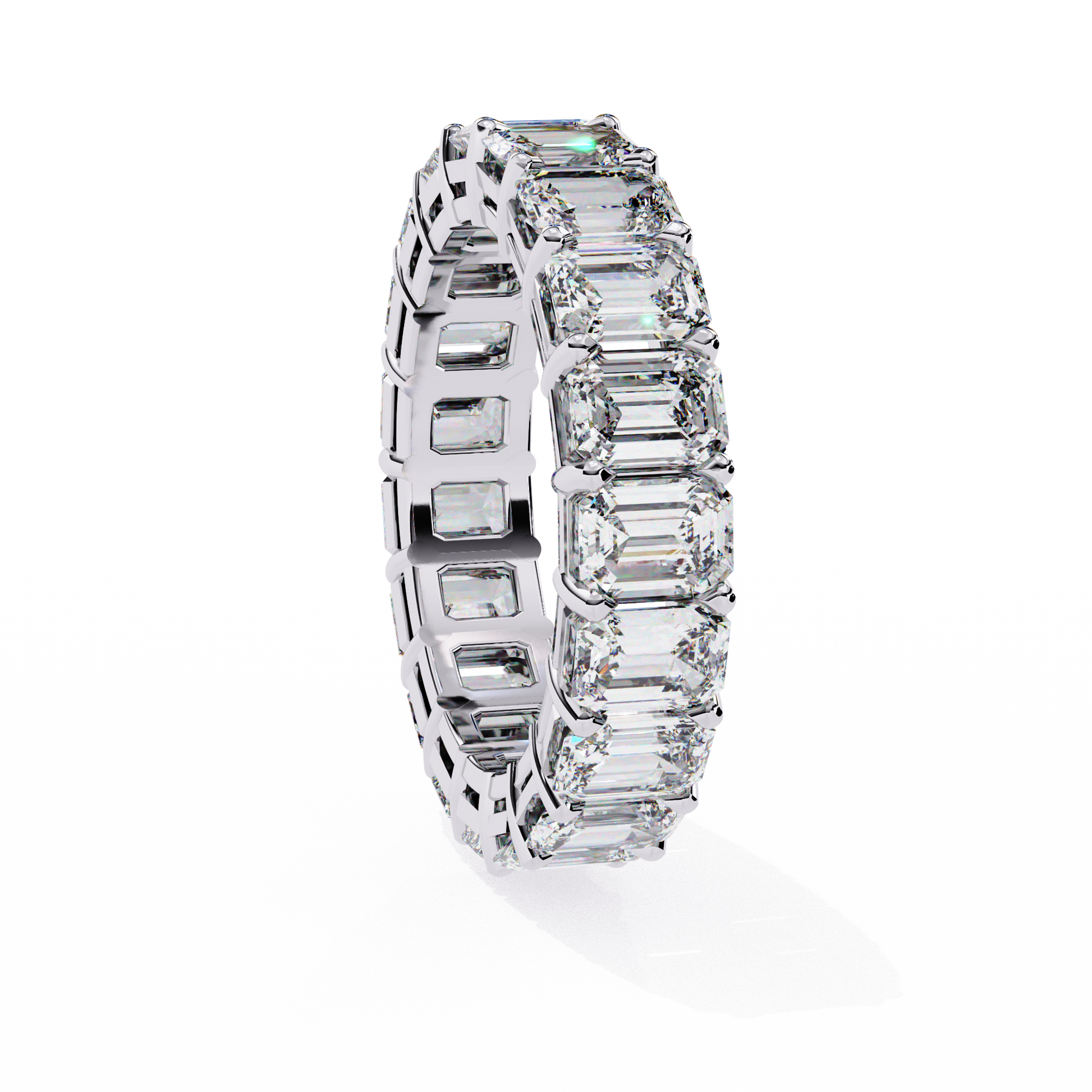 Kate - White Gold - emerald-angle-2
