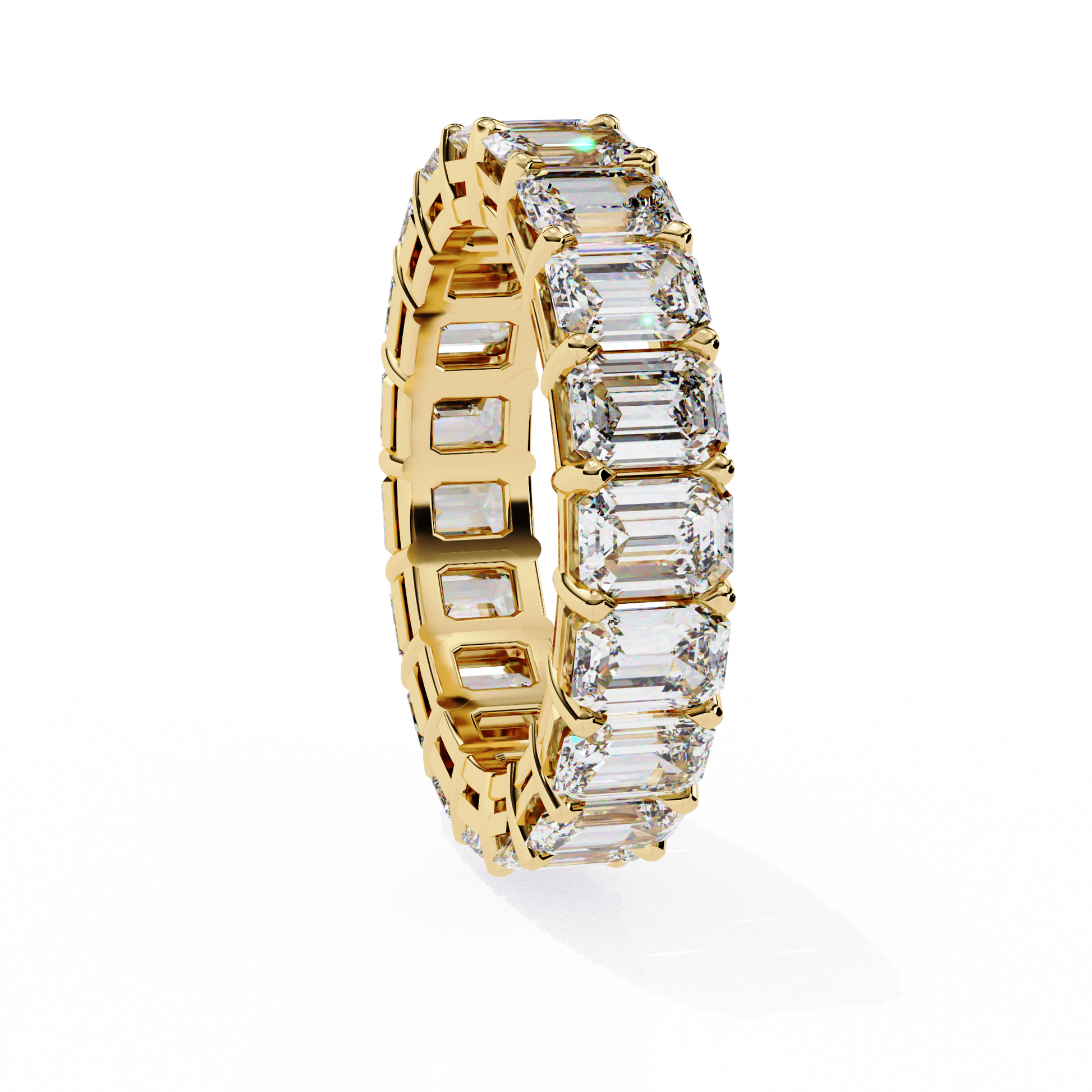 Kate - Yellow Gold - emerald-angle-2