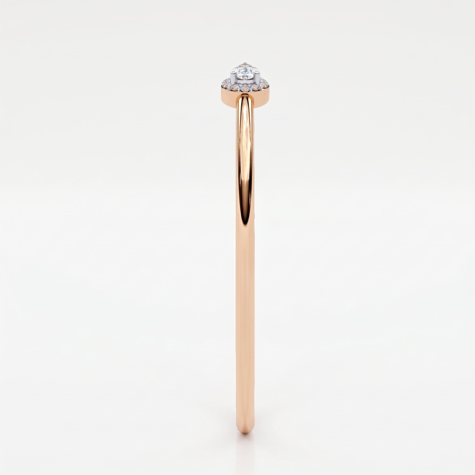 Leila - Rose Gold - leila-RG-pear-angle
