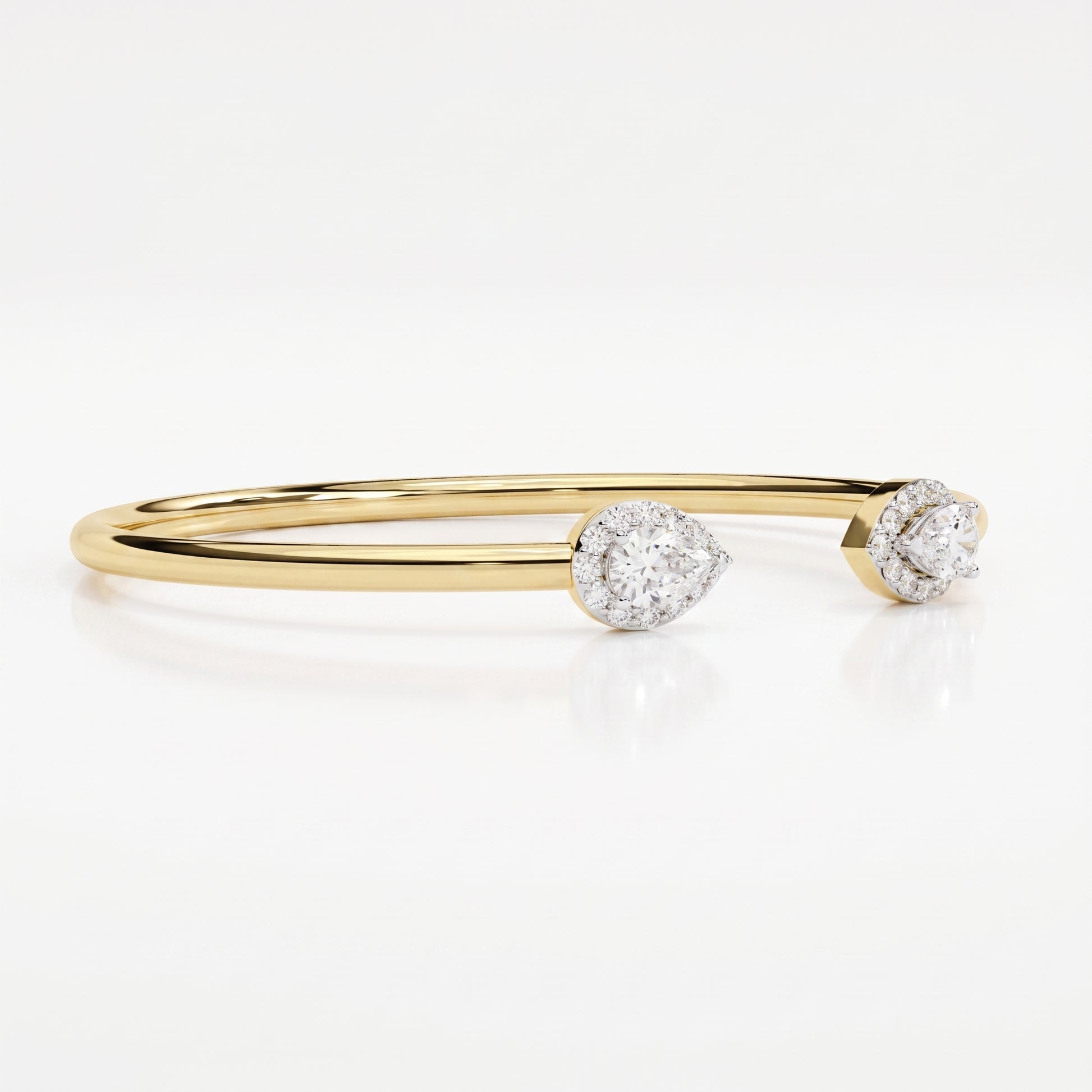 Leila - Yellow Gold - leila-YG-pear-side