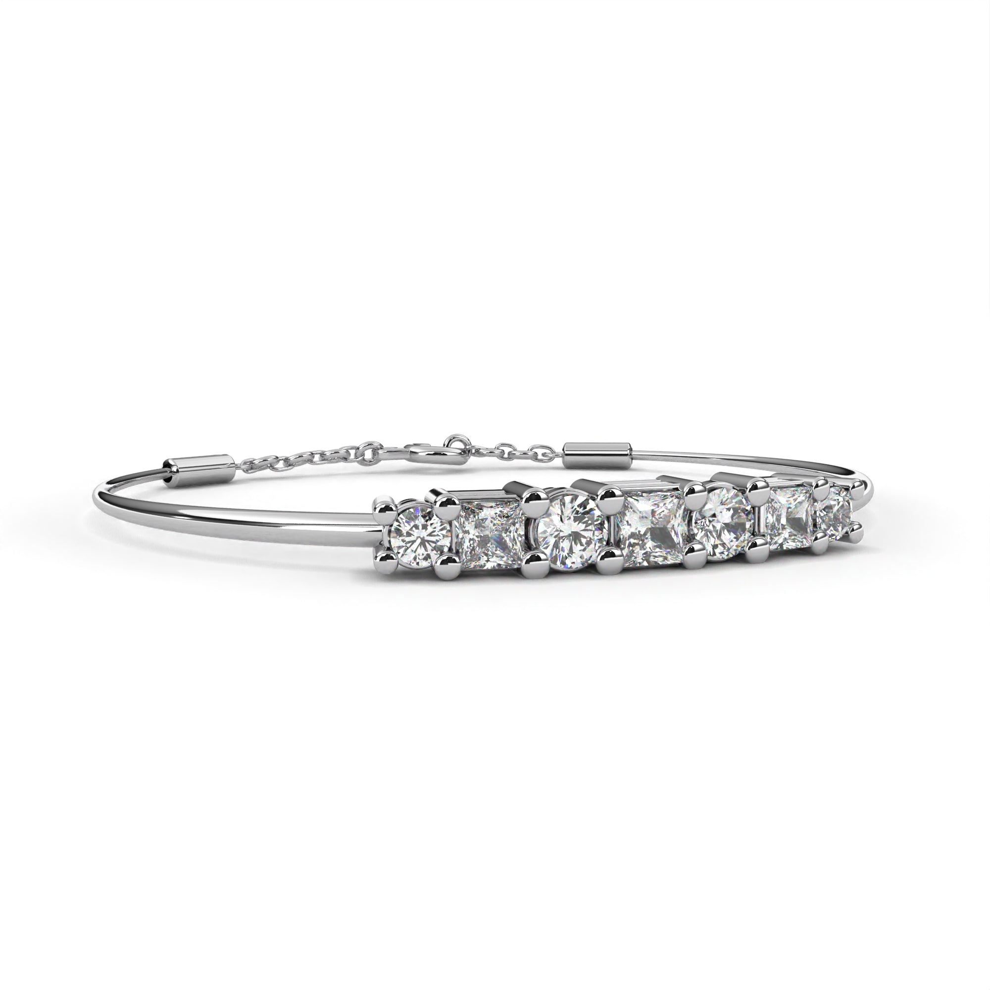 Leonie - White Gold - leonie-WG-emerald-angle