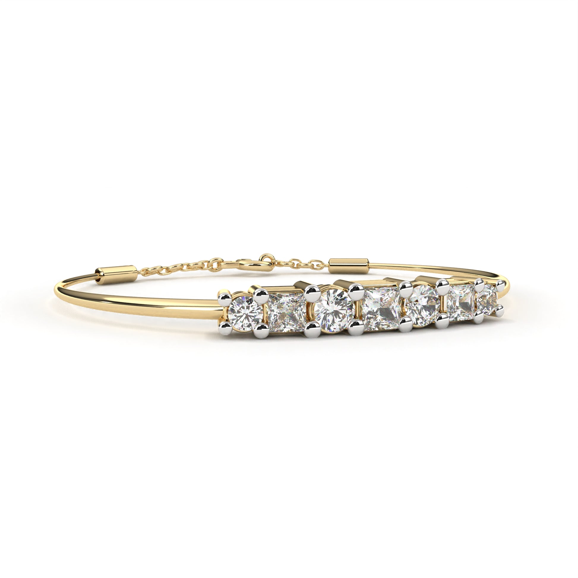 Leonie - Yellow Gold - leonie-YG-emerald-angle