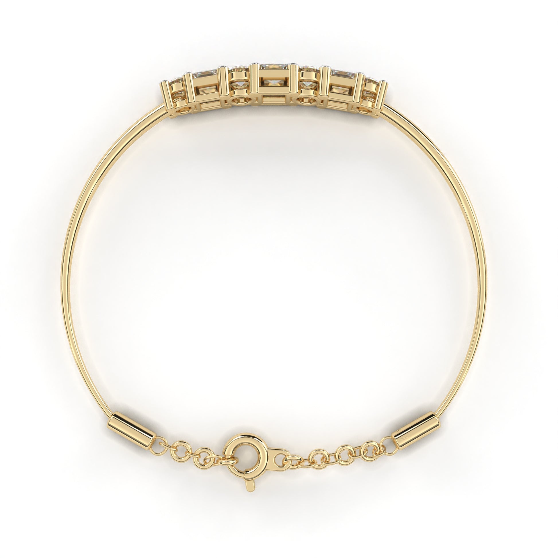 Leonie - Yellow Gold - leonie-YG-emerald-top