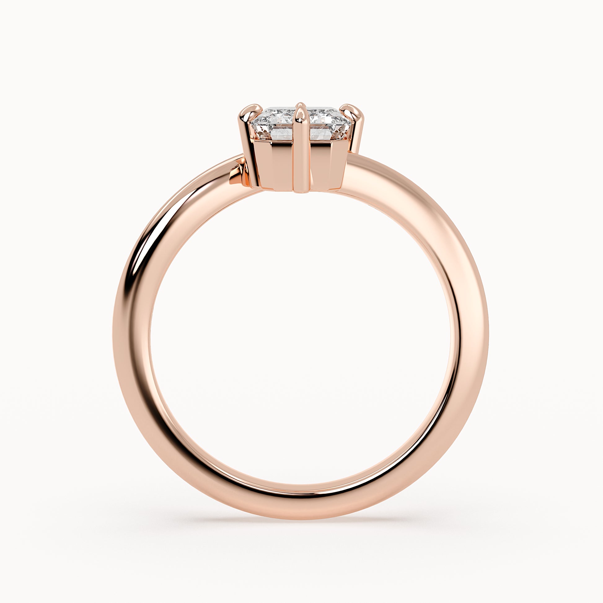 Lily - Rose Gold - lily-RG-emerald-front
