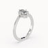 Lily - White Gold - lily-WG-emerald-angle