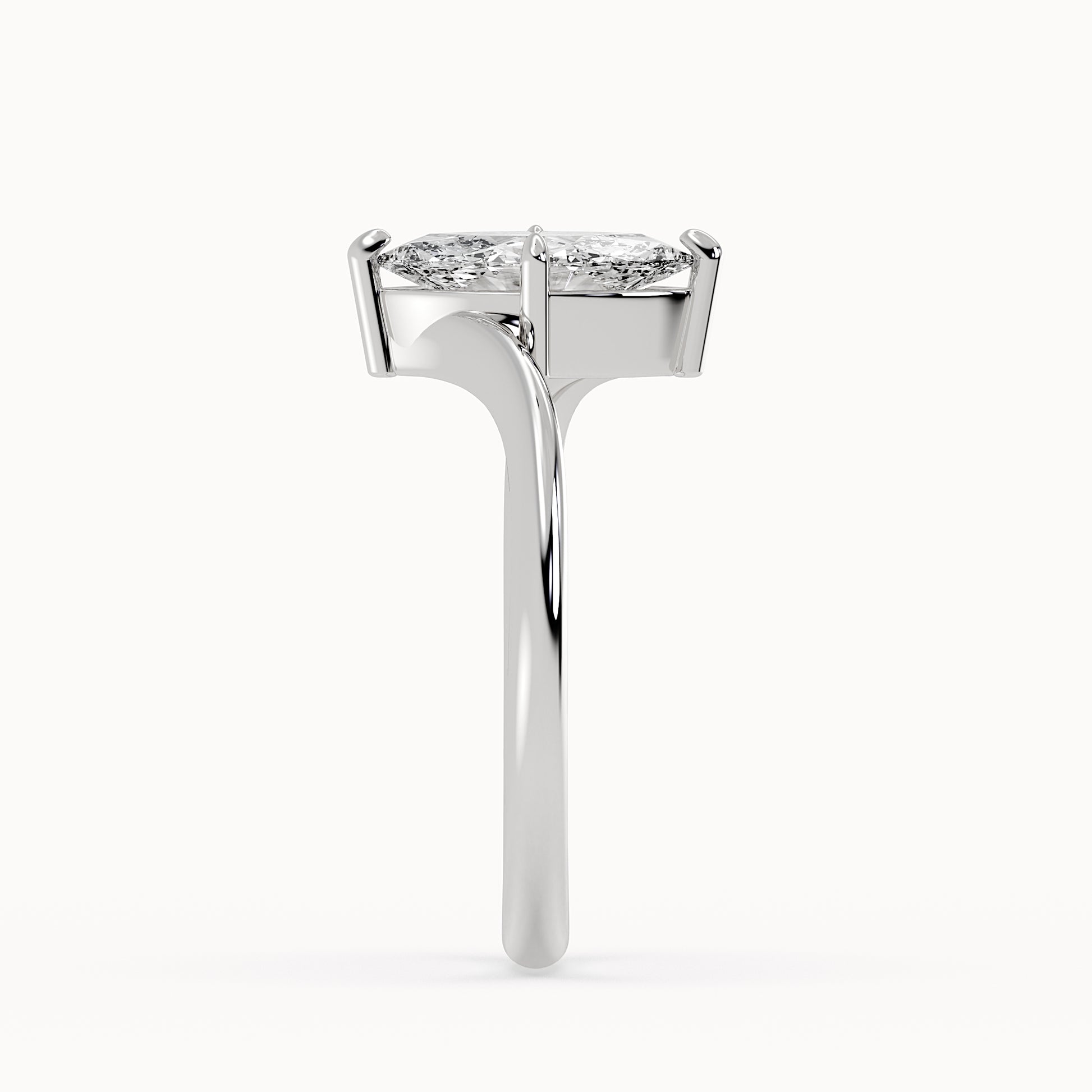Lily - White Gold - lily-WG-marquise-side