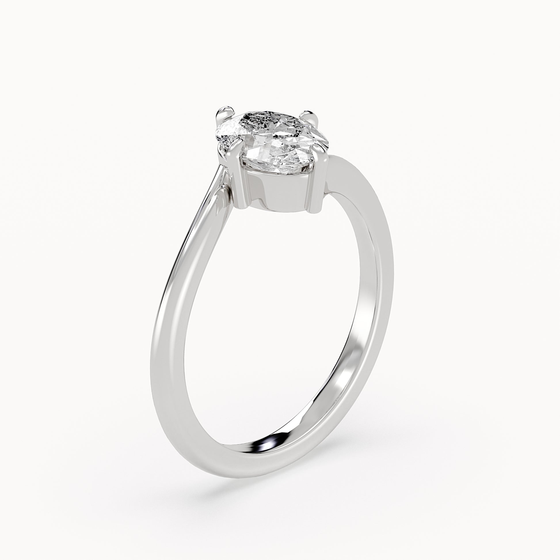 Lily - White Gold - lily-WG-oval-angle