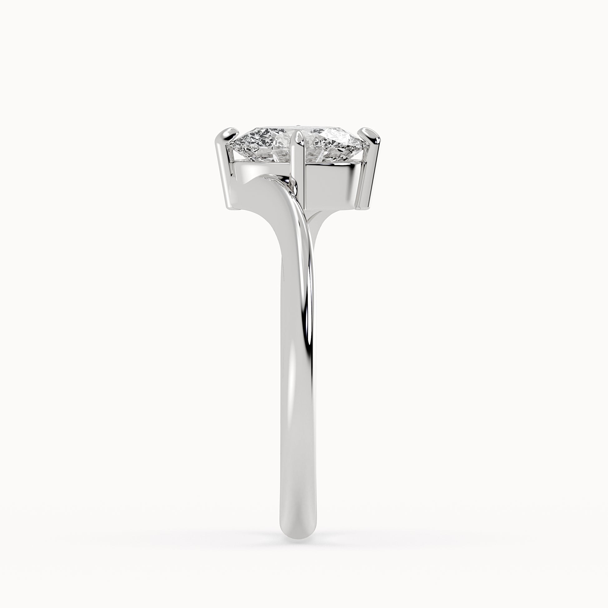 Lily - White Gold - lily-WG-oval-side