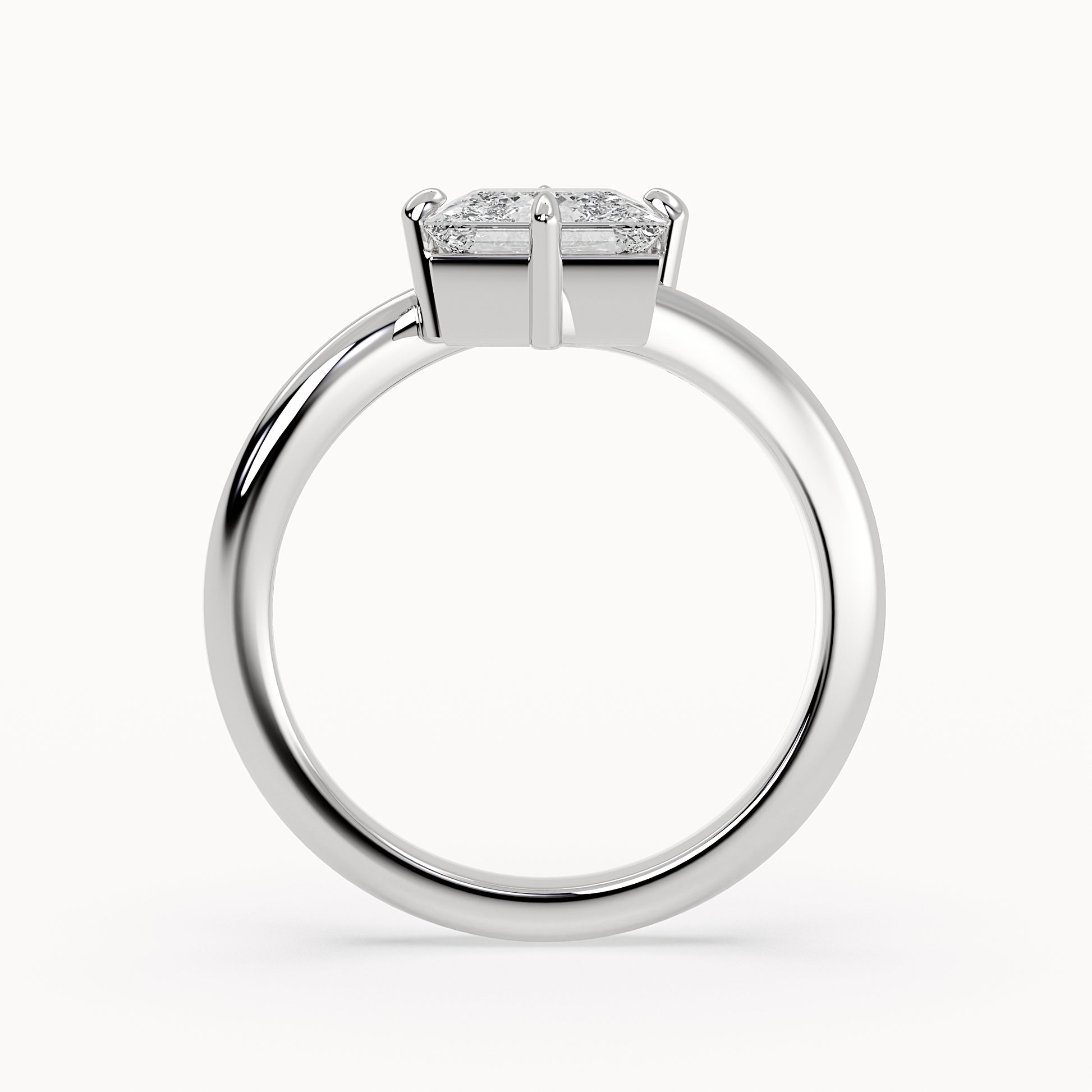 Lily - White Gold - lily-WG-princess-front