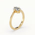 Lily - Yellow Gold - lily-YG-emerald-angle